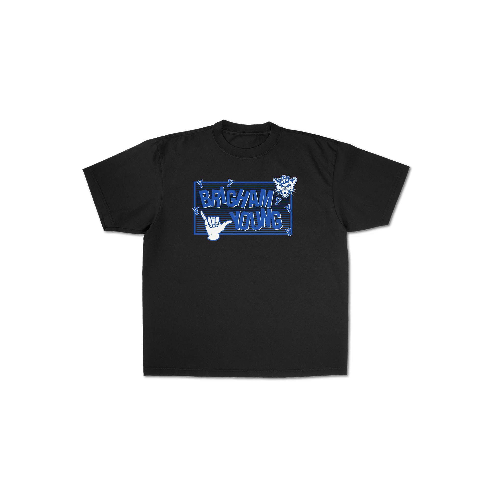 BYU Cougar Grid Graphic Tee - FanStreet