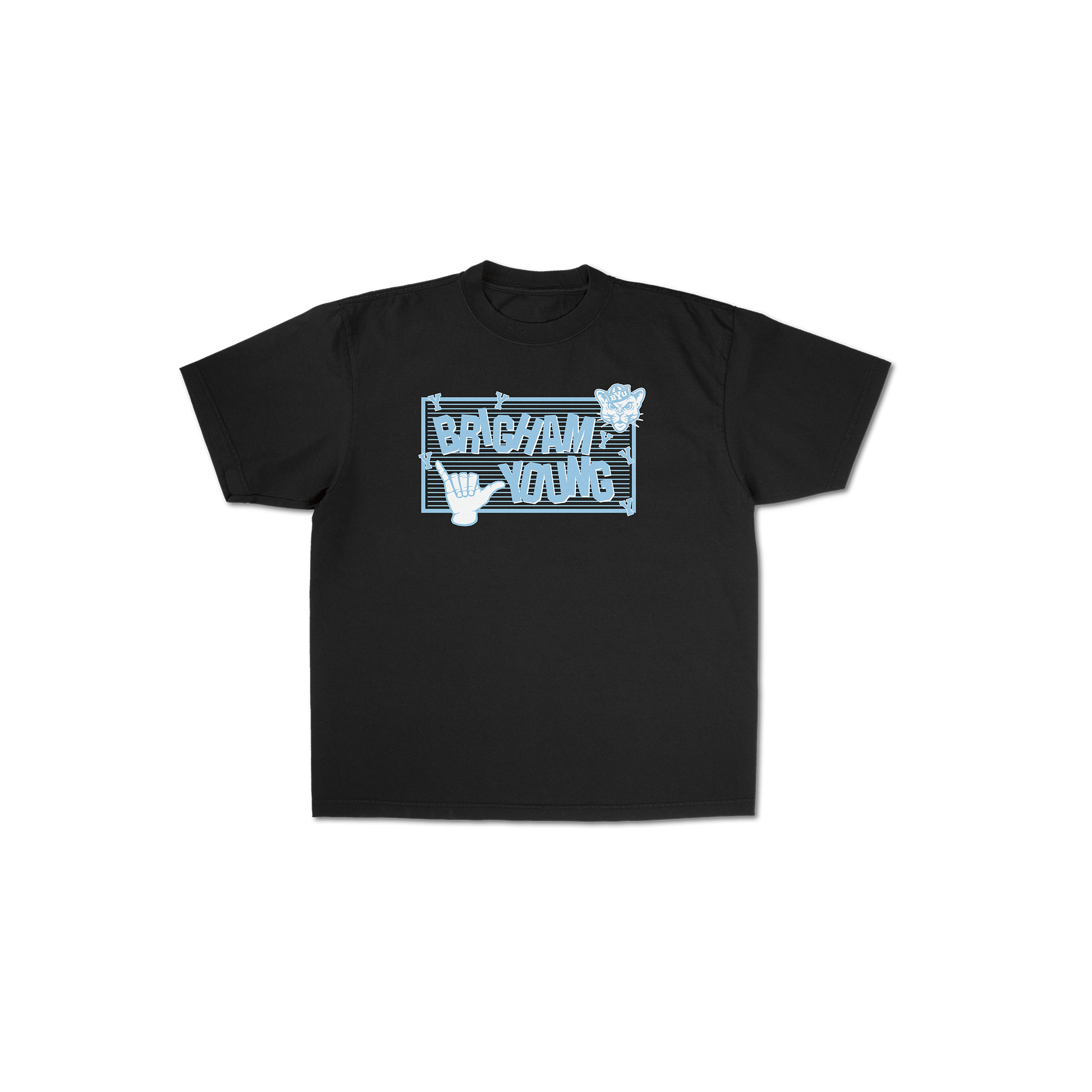 BYU Cougar Grid Graphic Tee - FanStreet