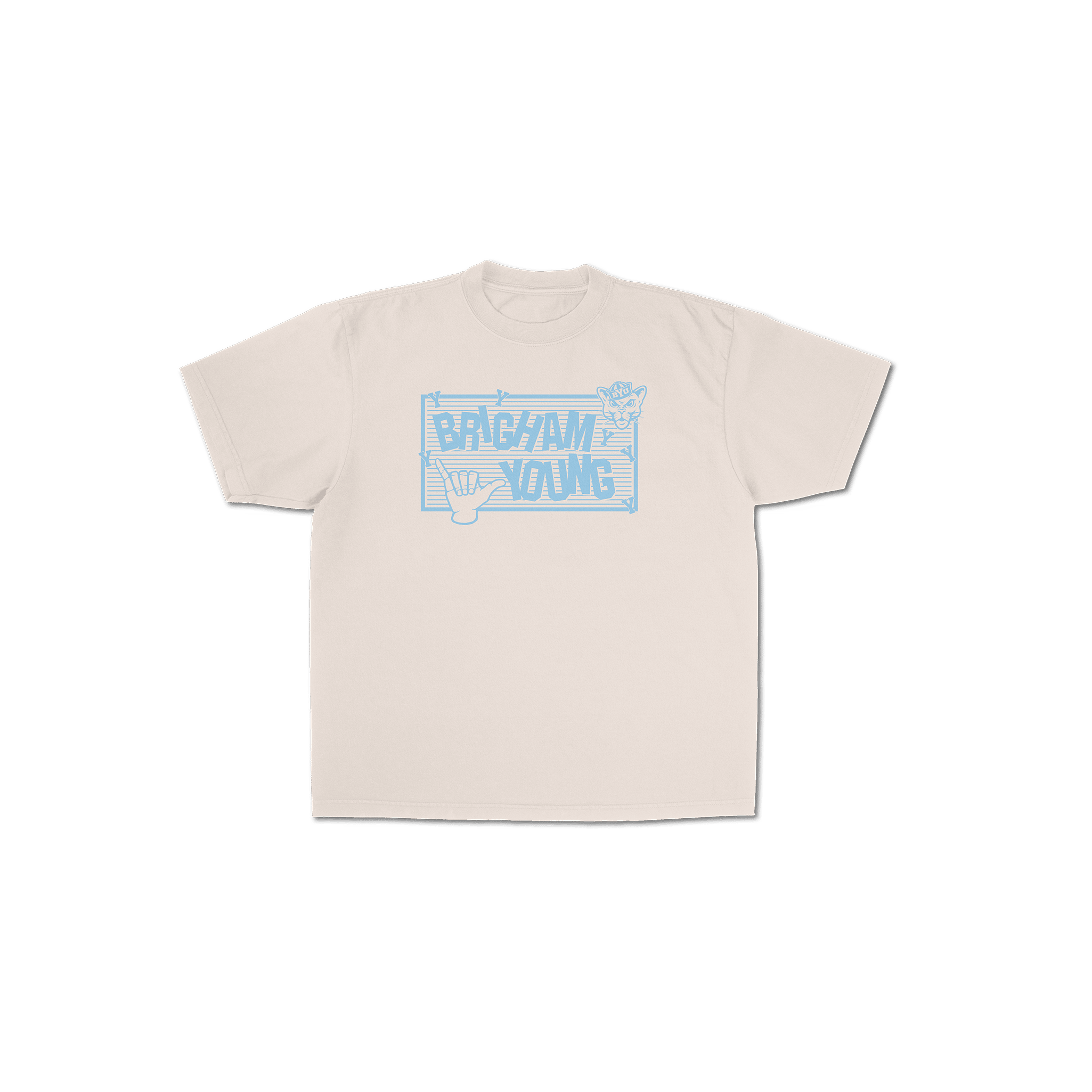 BYU Cougar Grid Graphic Tee - FanStreet
