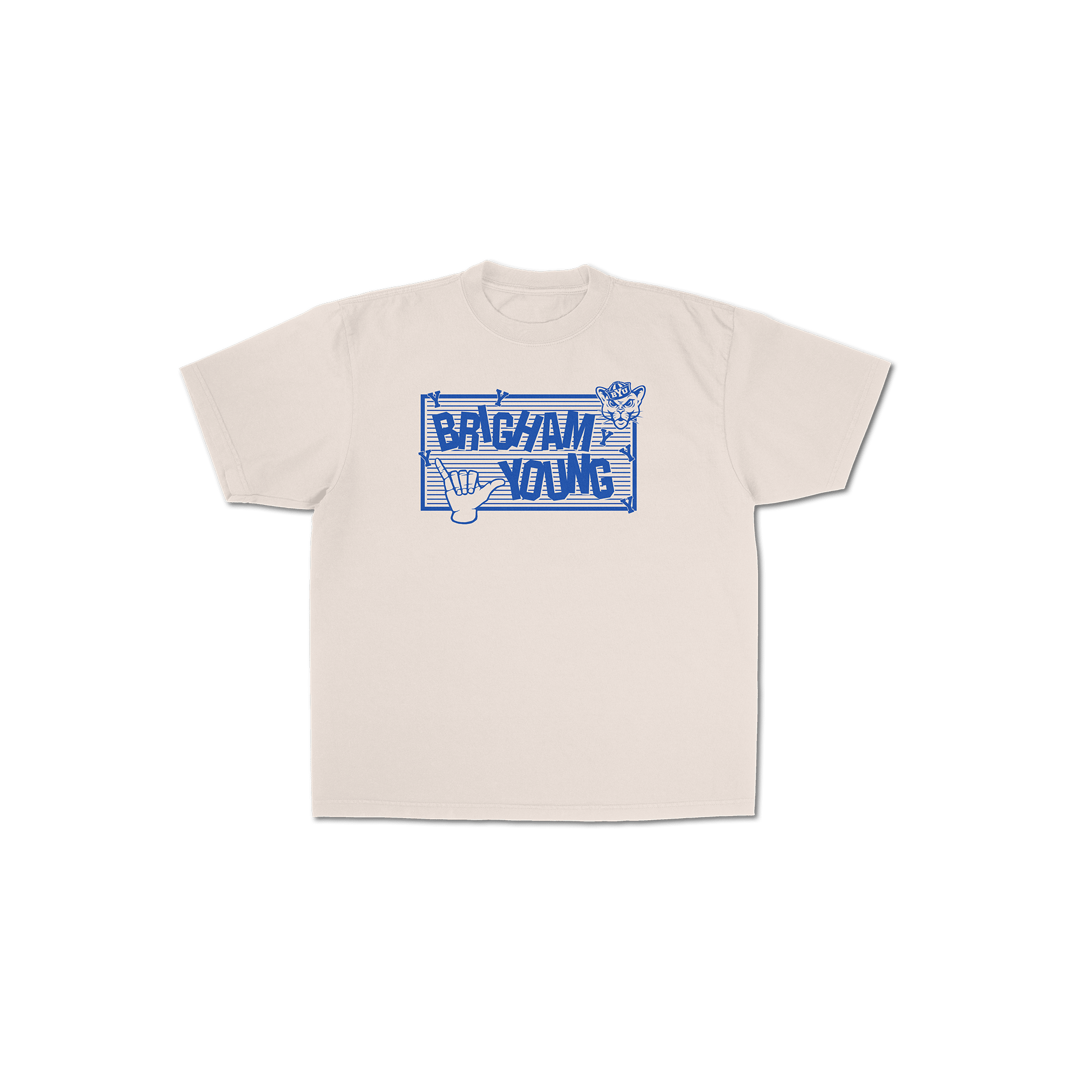 BYU Cougar Grid Graphic Tee - FanStreet