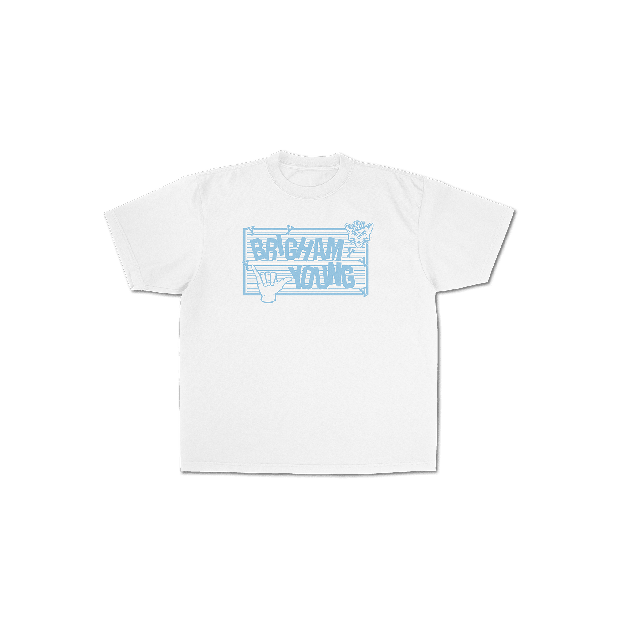 BYU Cougar Grid Graphic Tee - FanStreet