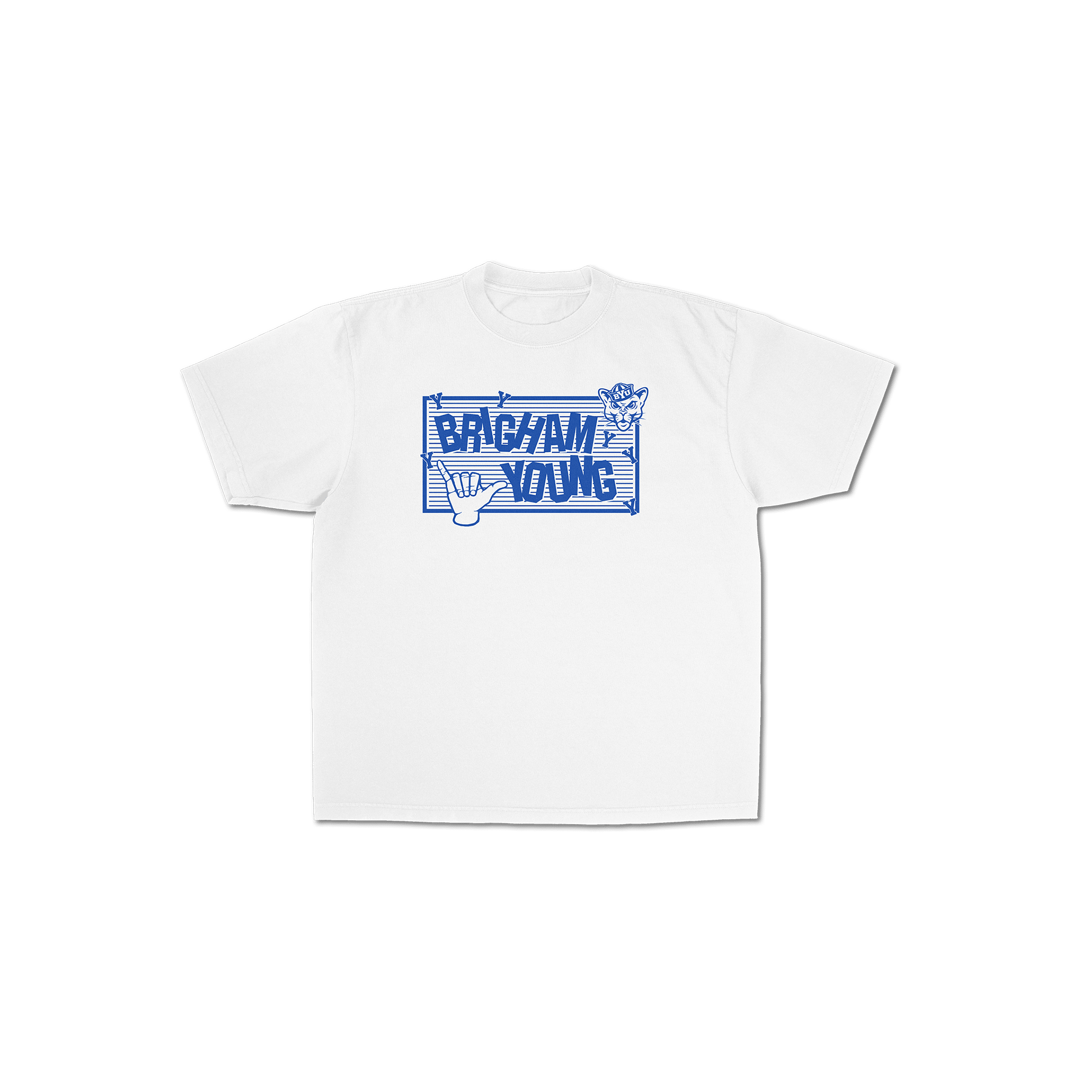 BYU Cougar Grid Graphic Tee - FanStreet