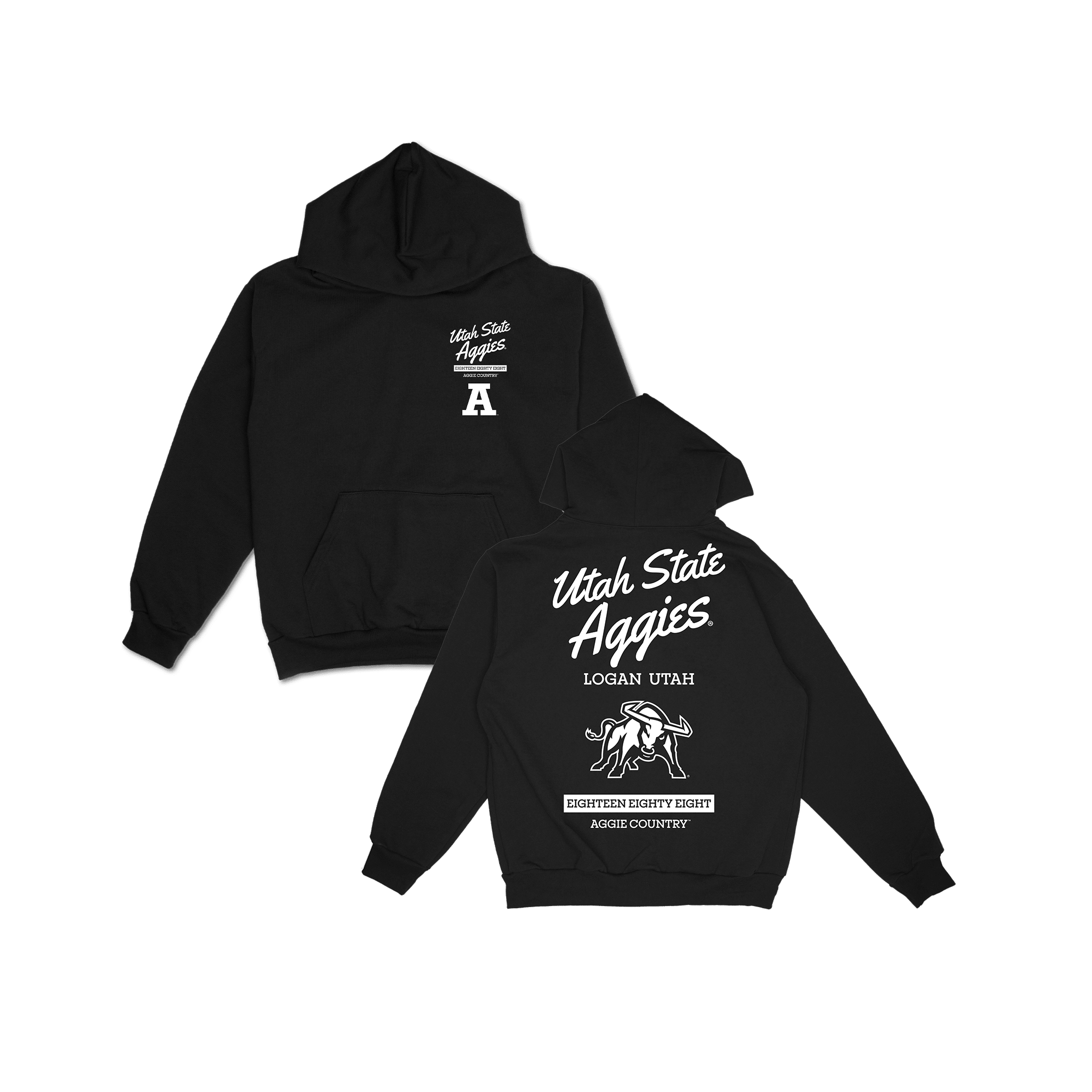 Utah State Hometown Hoodie - Black