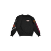 Virginia Tech Cuffed and Logo'd Crewneck - Black