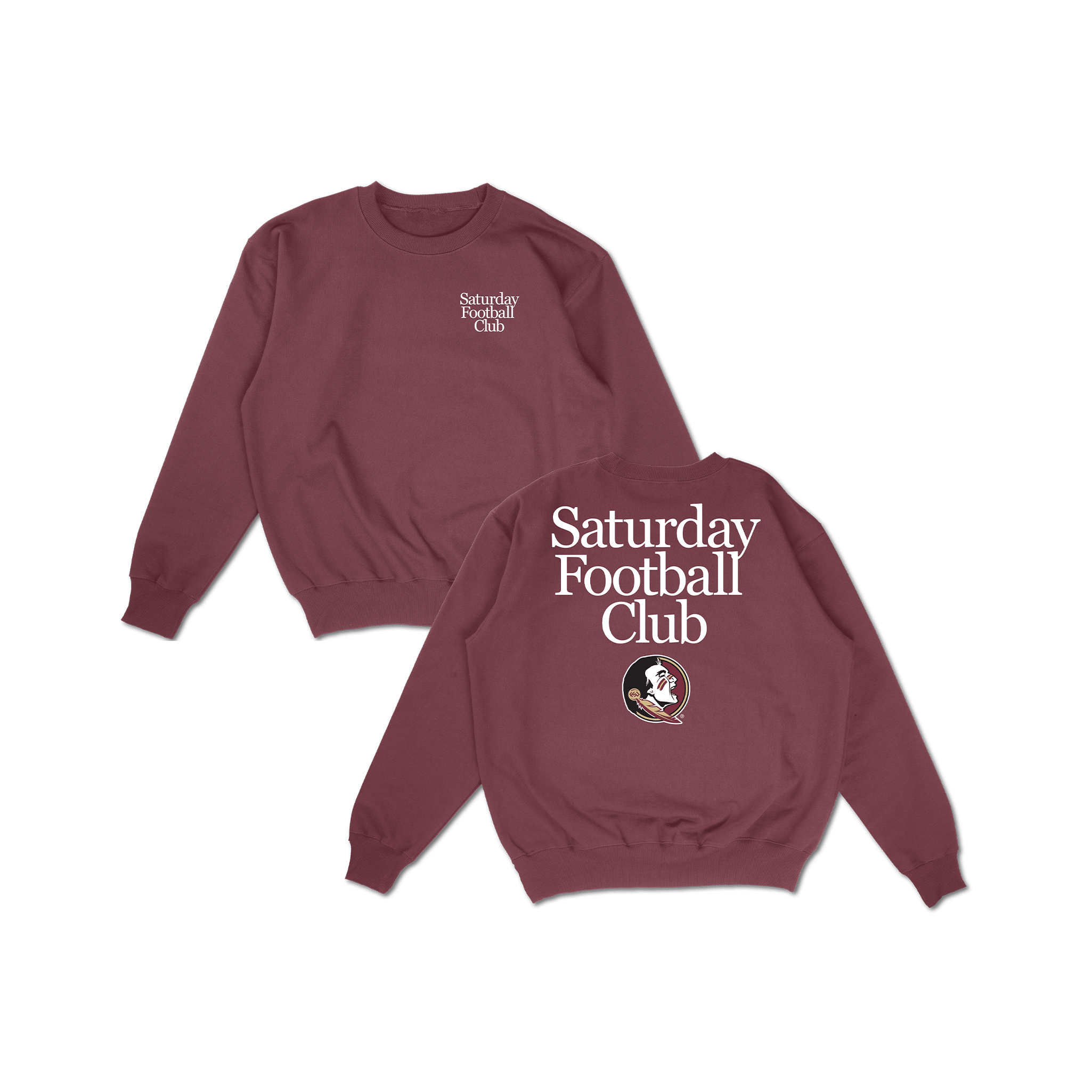 FSU Saturday Football Club Crewneck - Garnet