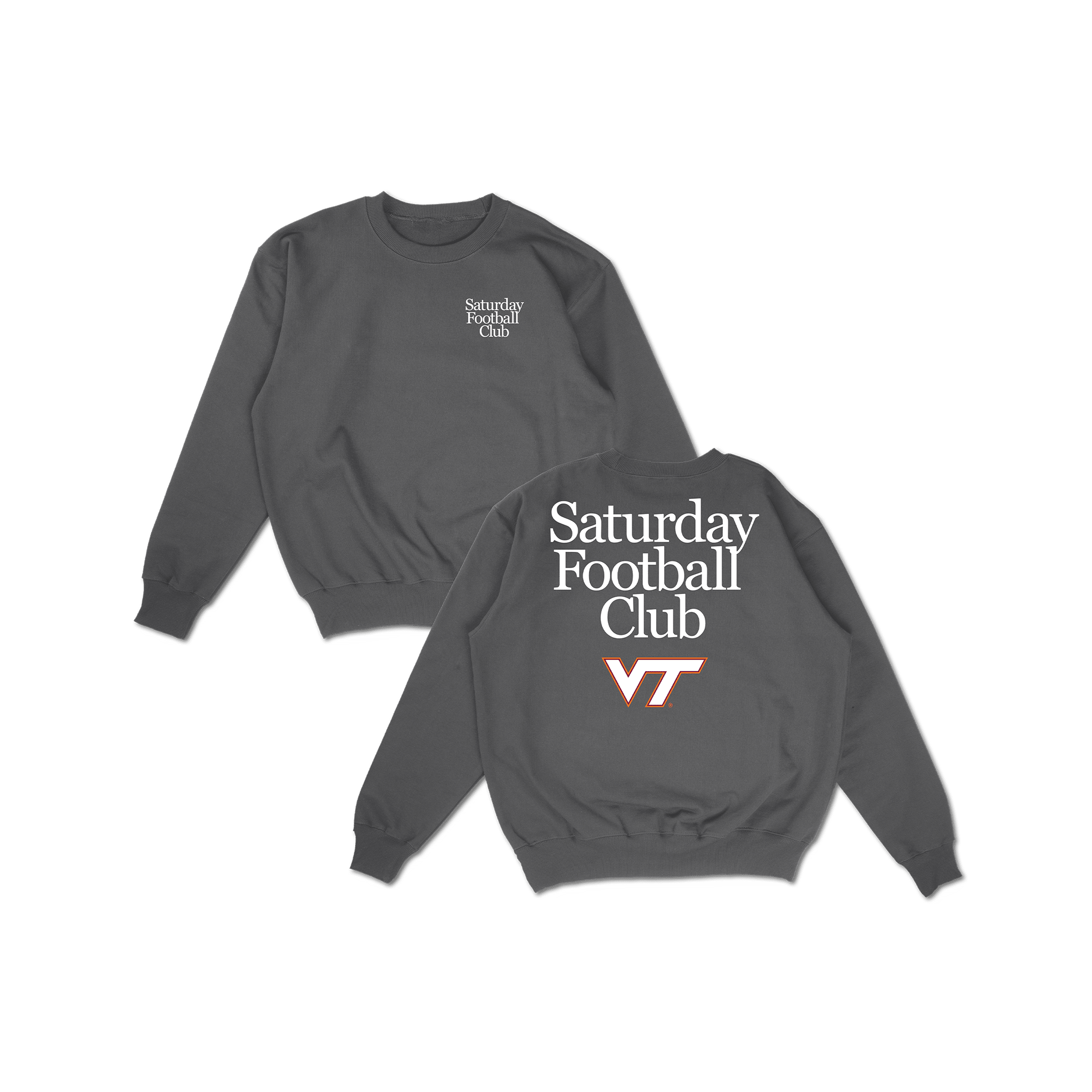 VT Saturday Football Club Crewneck - gray