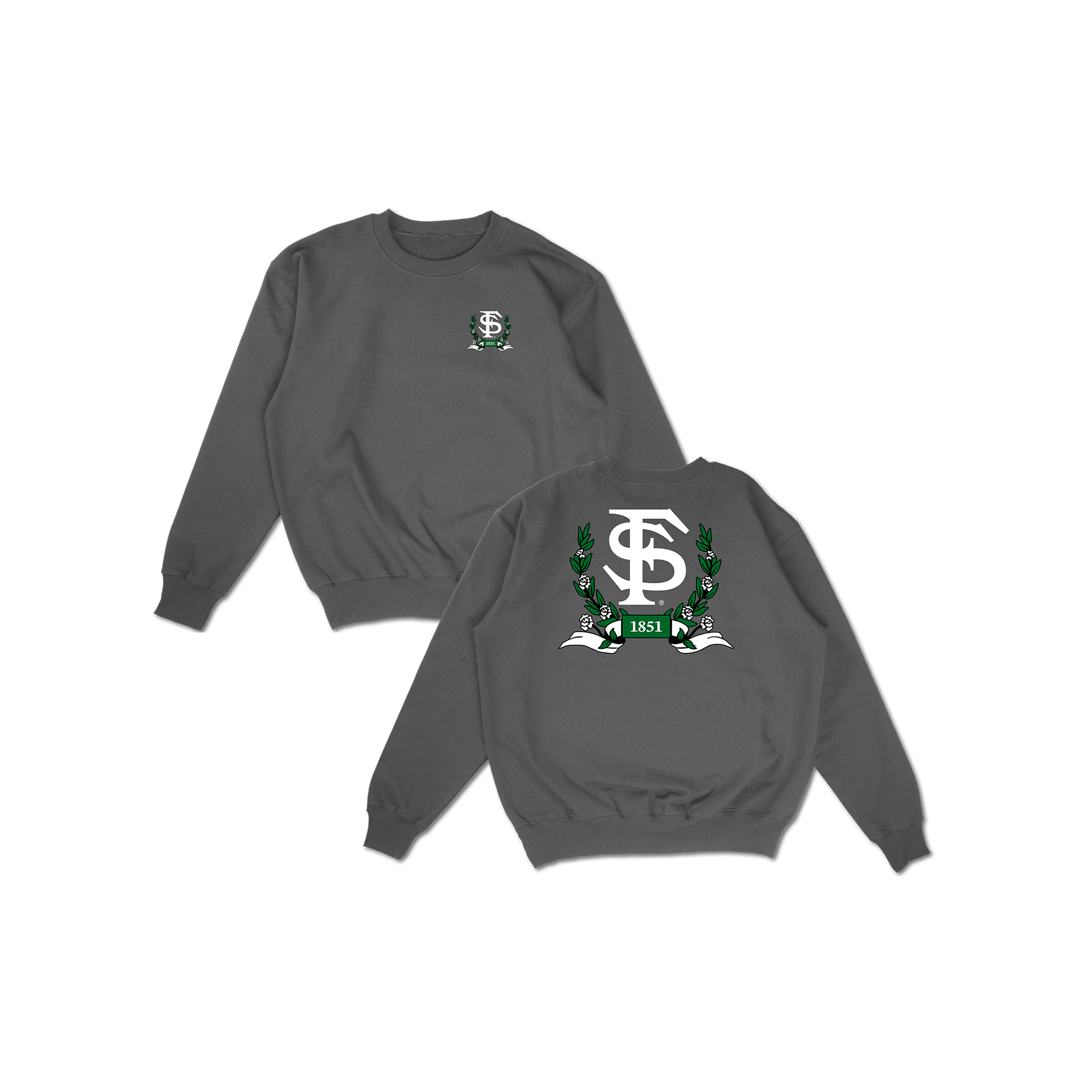 FSU Laurel Pullover Crewneck - Gray