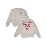 VT Saturday Football Club Crewneck - ivory