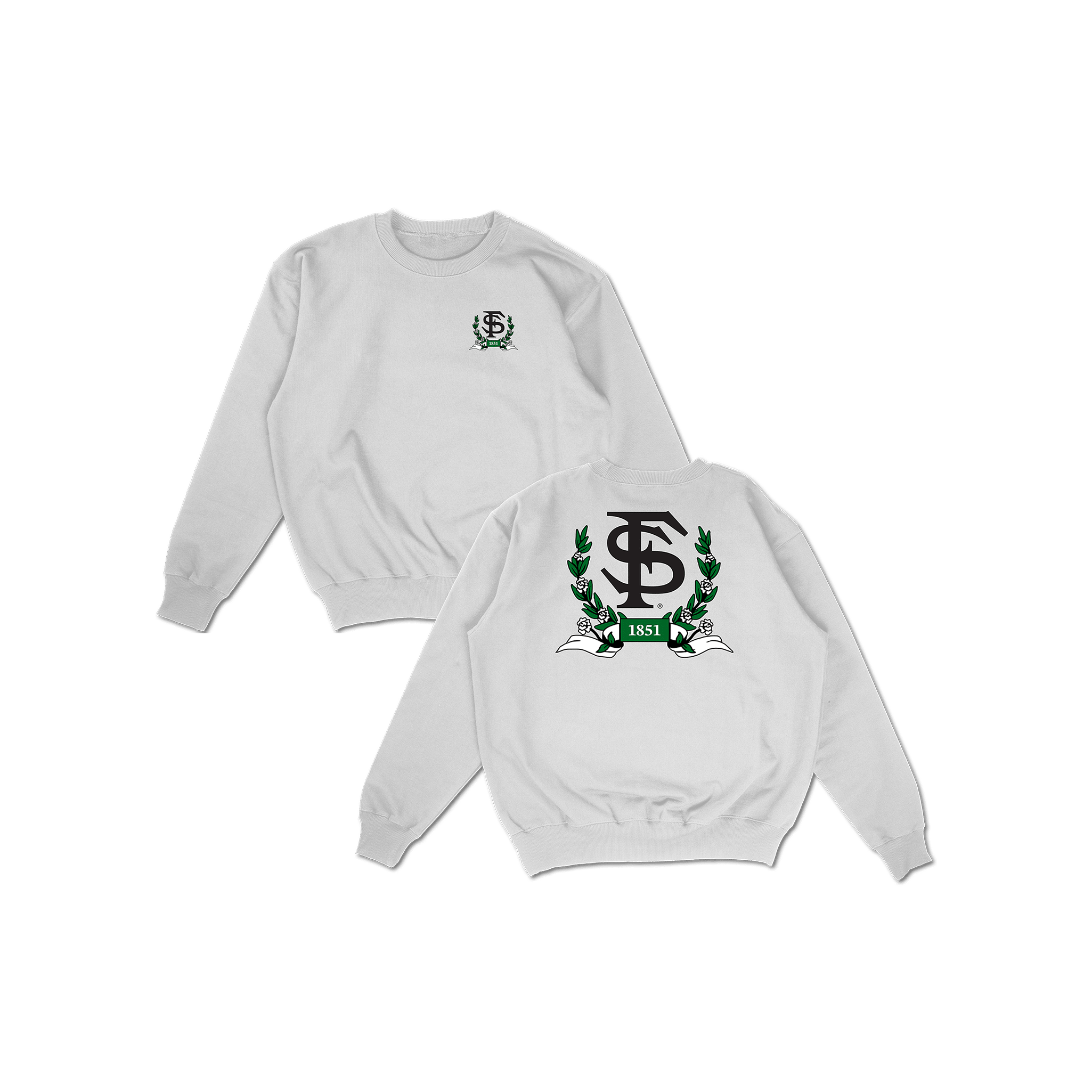 FSU Laurel Pullover Crewneck - White