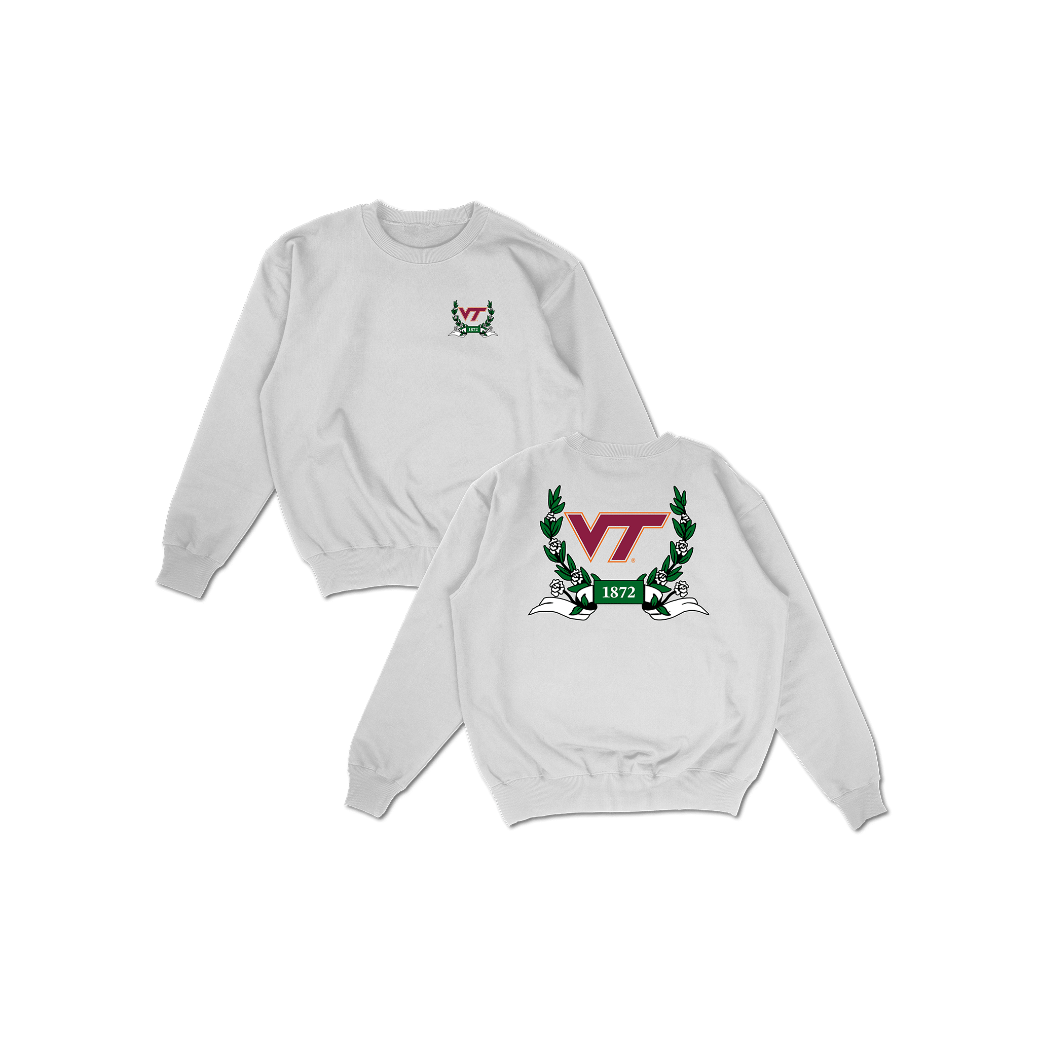 VT Laurel Pullover Crewneck - White