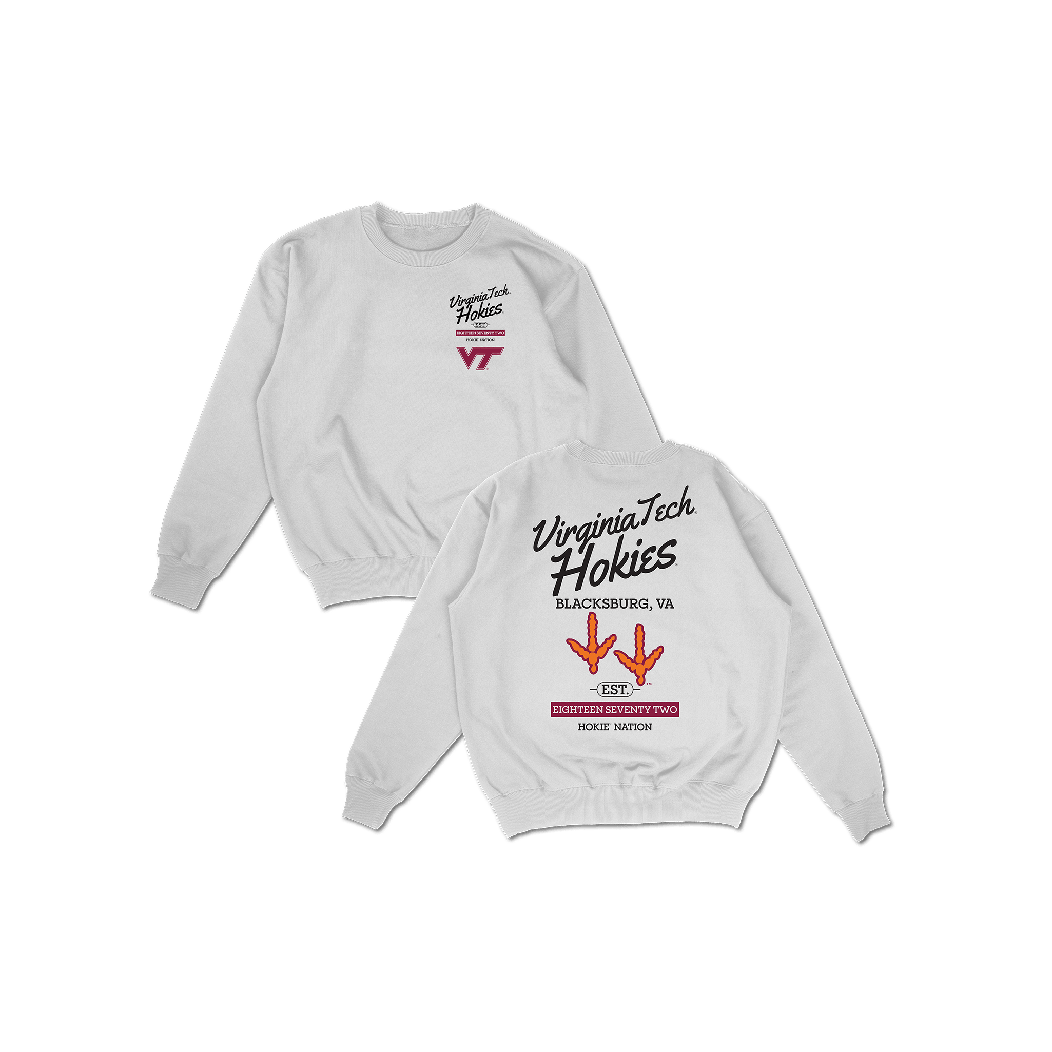 VT Hometown Crewneck - White