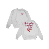 VT Saturday Football Club Crewneck - white