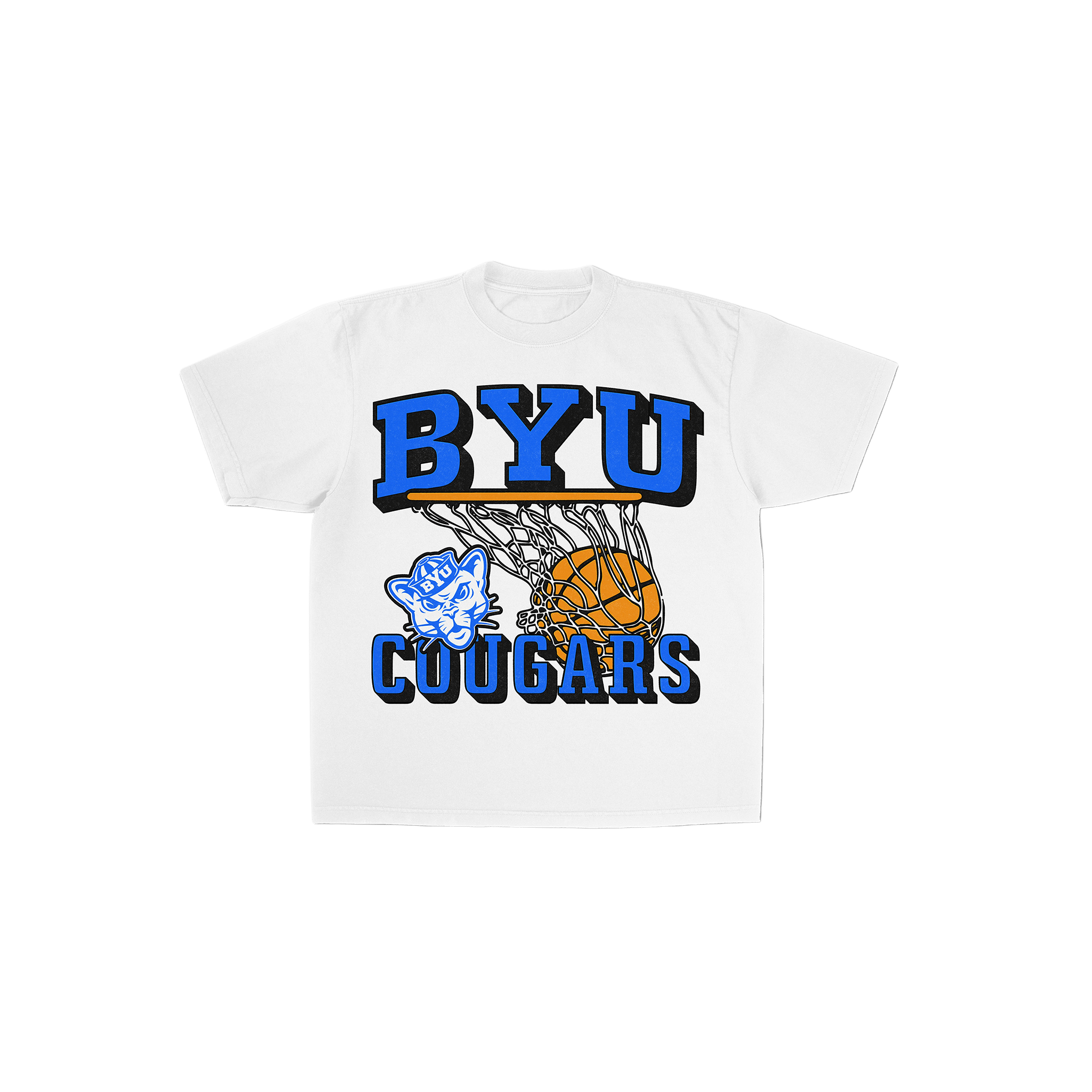 BYU Retro Hoop Graphic Tee - FanStreet