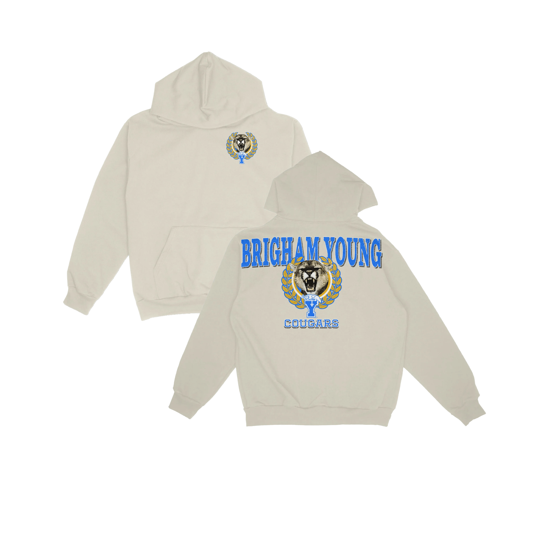 BYU Vintage Cougar Graphic Hoodie - FanStreet