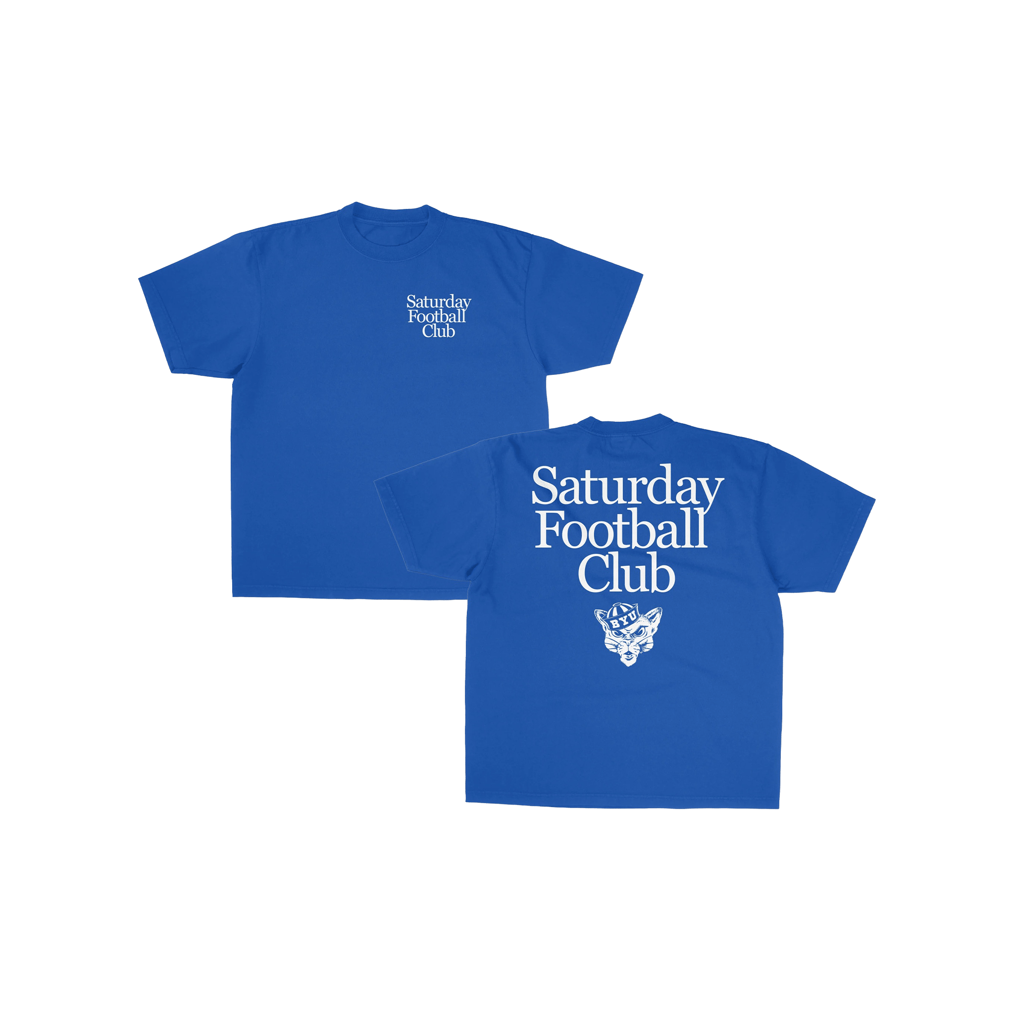 BYU Saturday Football Club Graphic Tee - Royal Blue