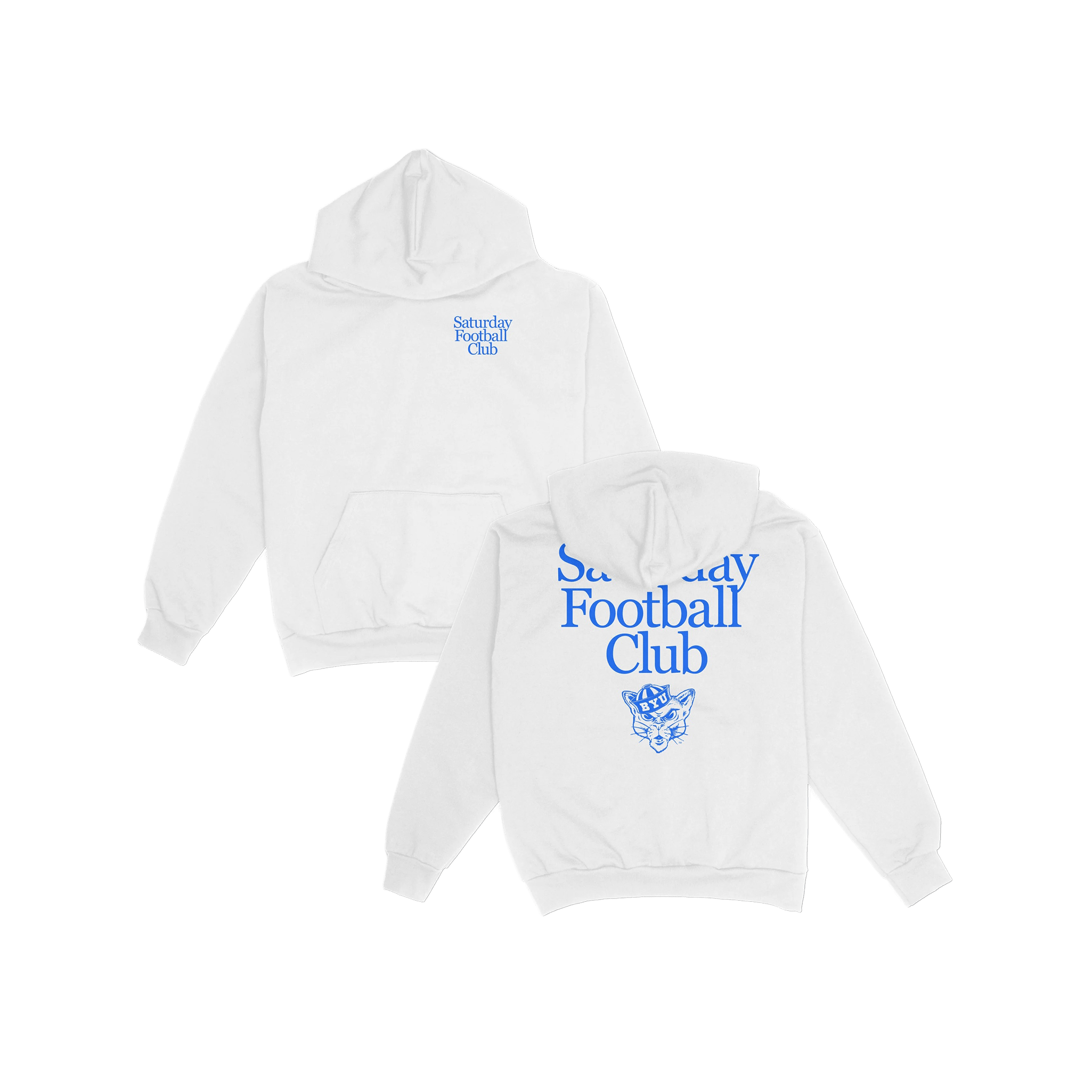 BYU Saturday Football Club Heavyweight Hoodie - White