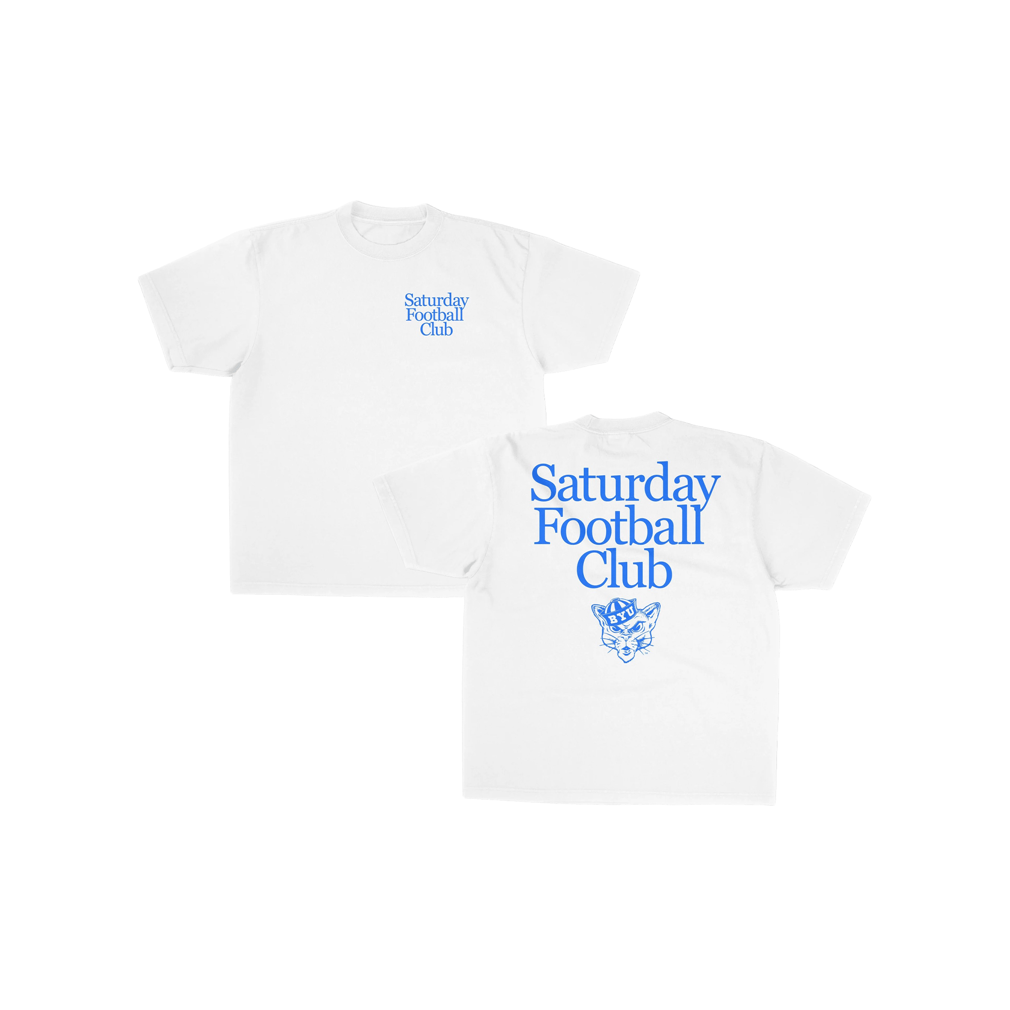 BYU Saturday Football Club Graphic Tee - White