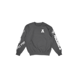 Utah State Cuffed and Logo'd Crewneck - Gray
