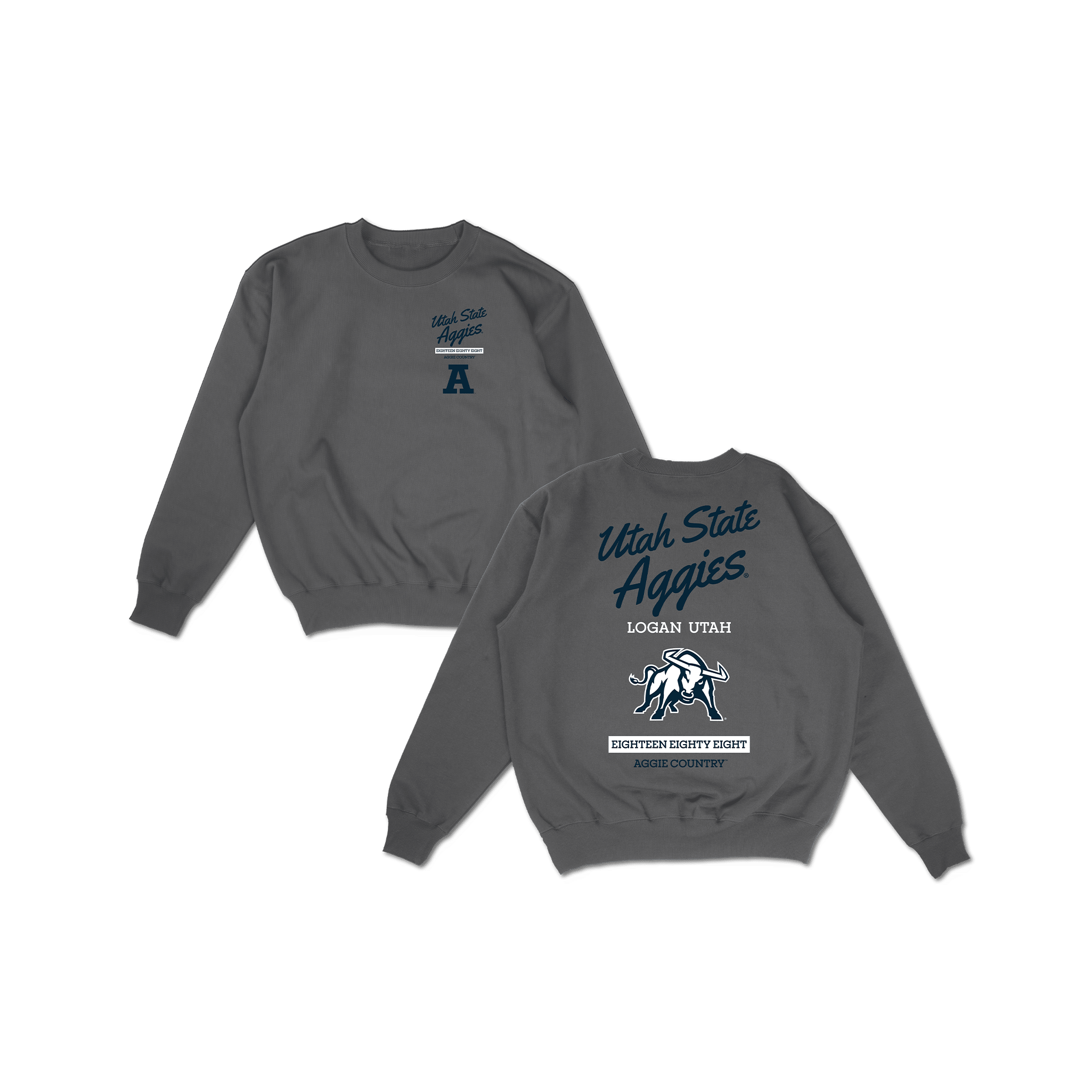 Utah State Hometown Crewneck - Gray