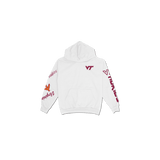 Virginia Tech Cuffed and Logo'd Hoodie - White