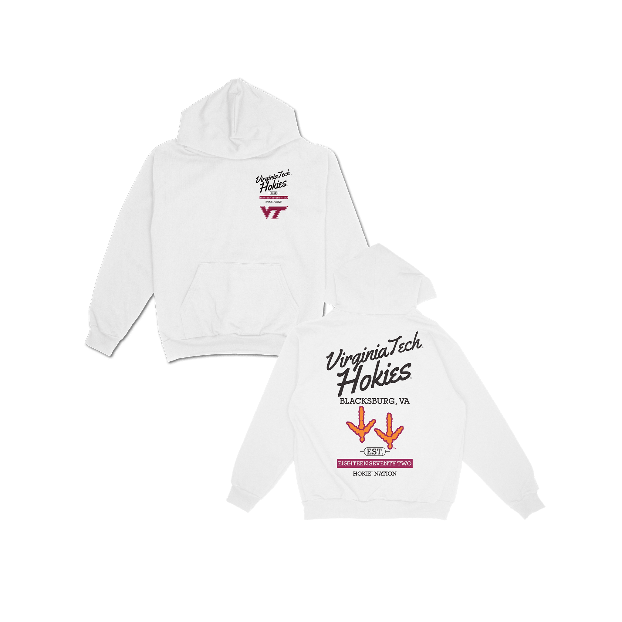 VT Hometown Hoodie - white