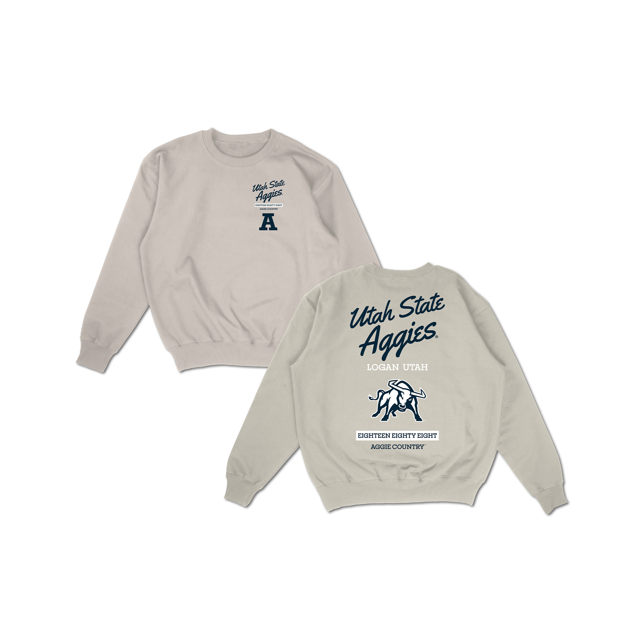Utah State Hometown Crewneck - Ivory