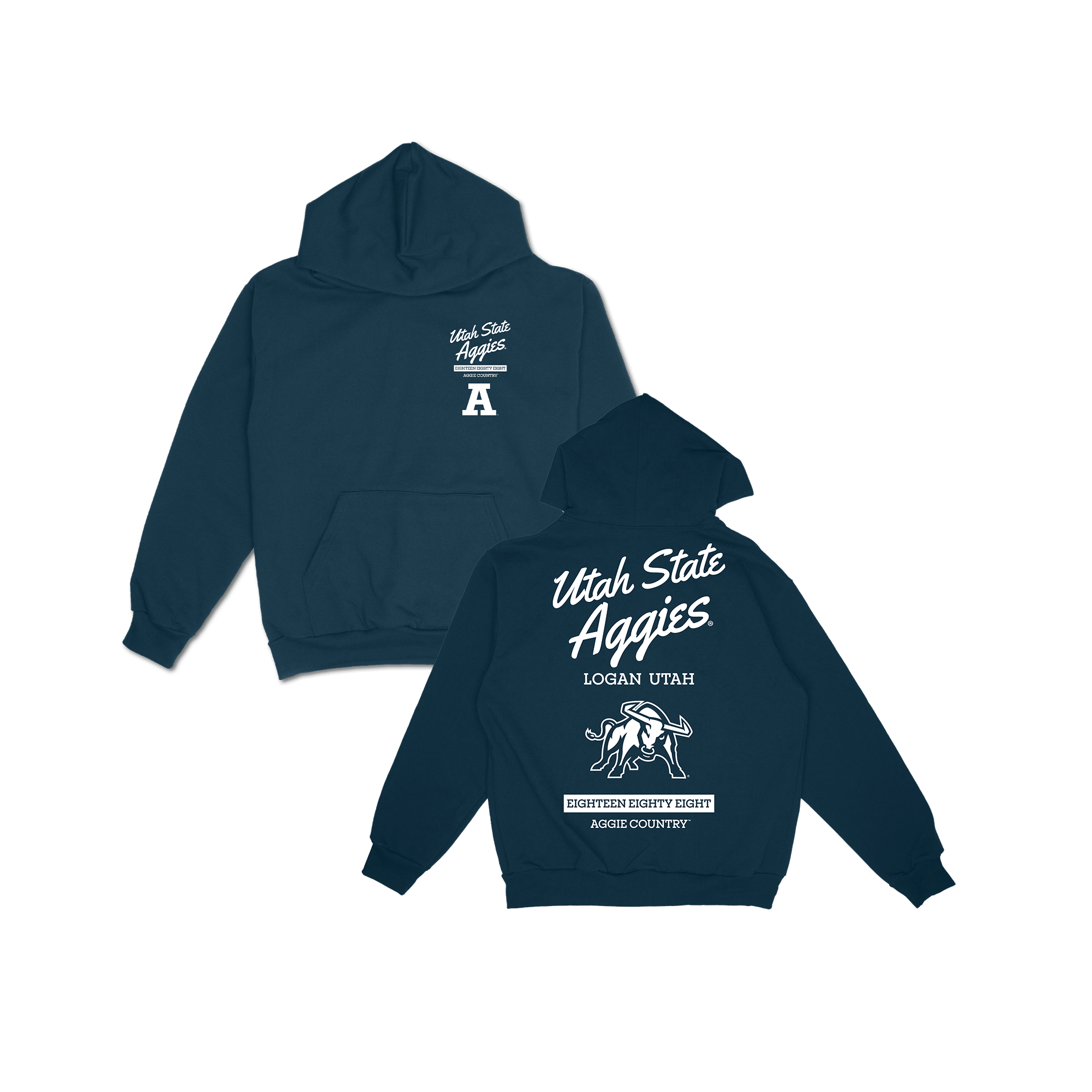 Utah State Hometown Hoodie - Navy