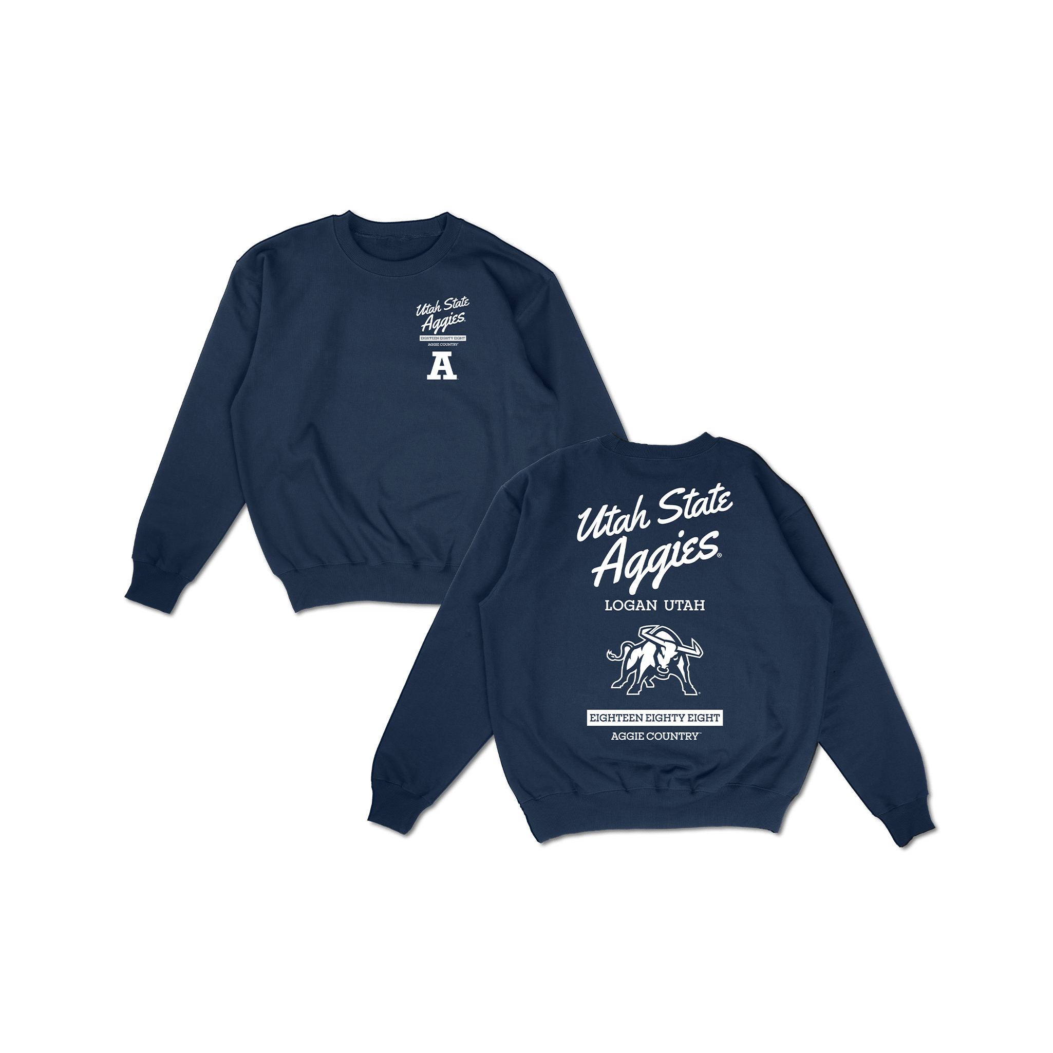 Utah State Hometown Crewneck - Navy