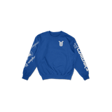 BYU Cuffed and Logo'd Crewneck - Royal Blue