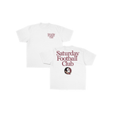 FSU Saturday Football Club Graphic Tee - White