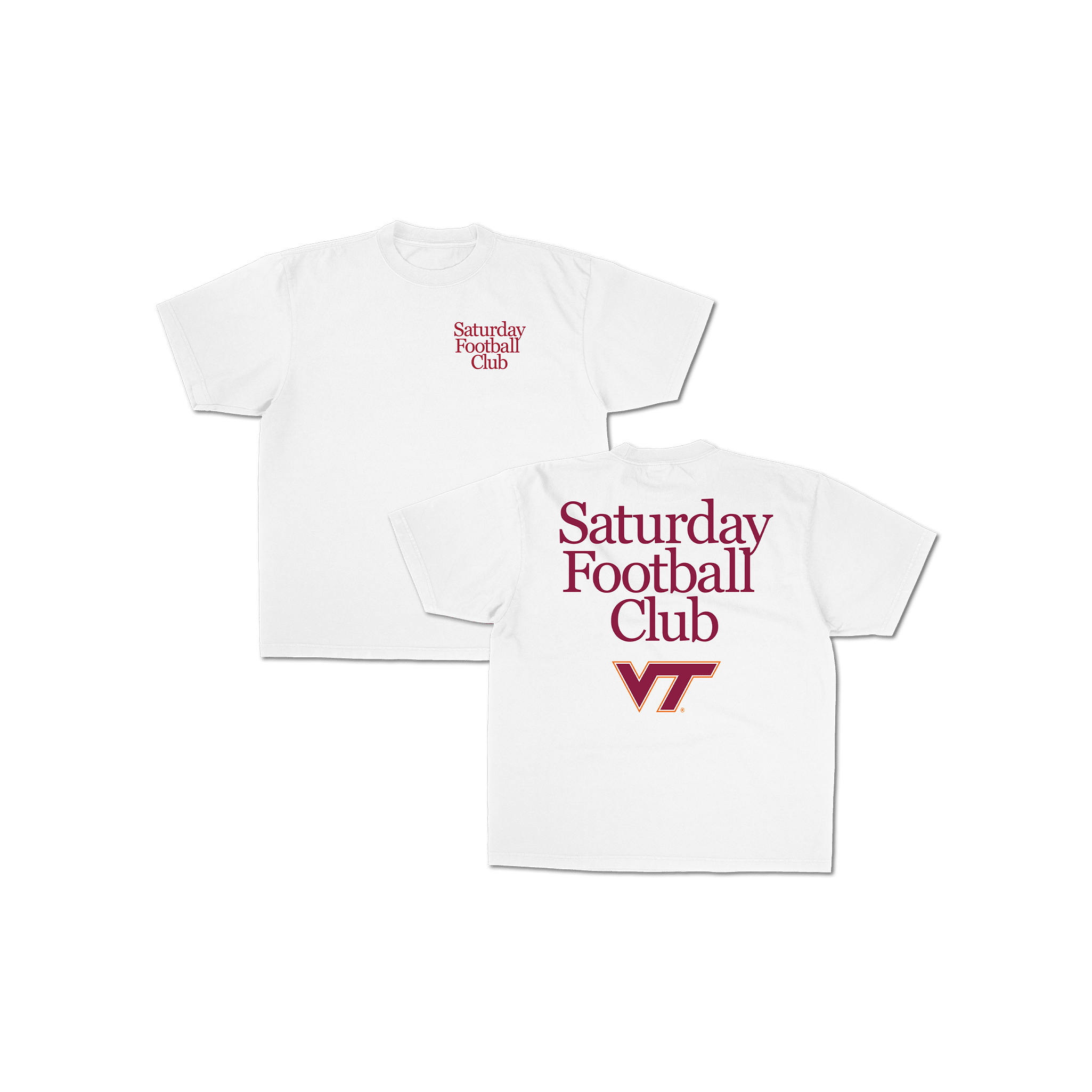 VT Saturday Football Club Graphic Tee - White