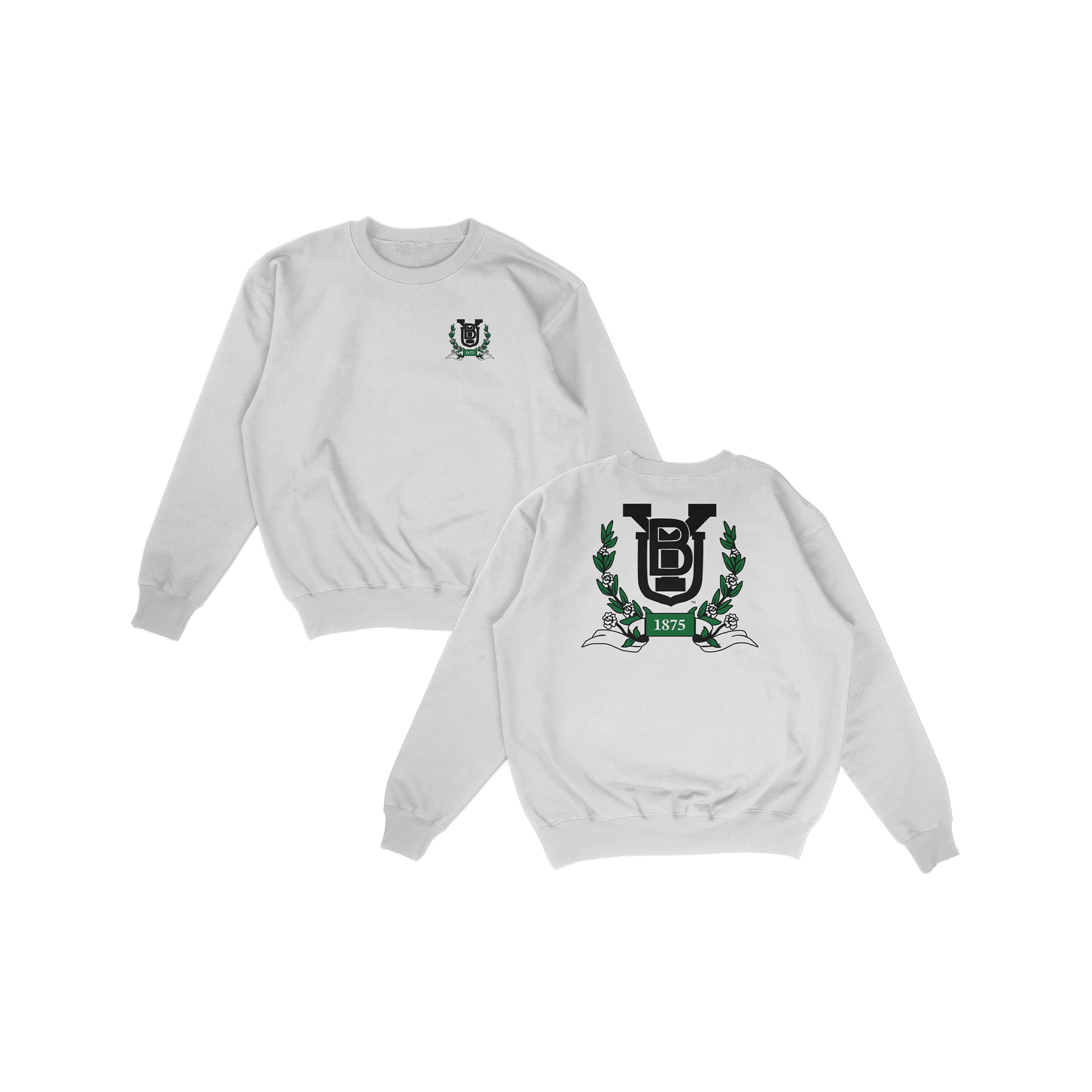 BYU Laurel Pullover Crewneck - White