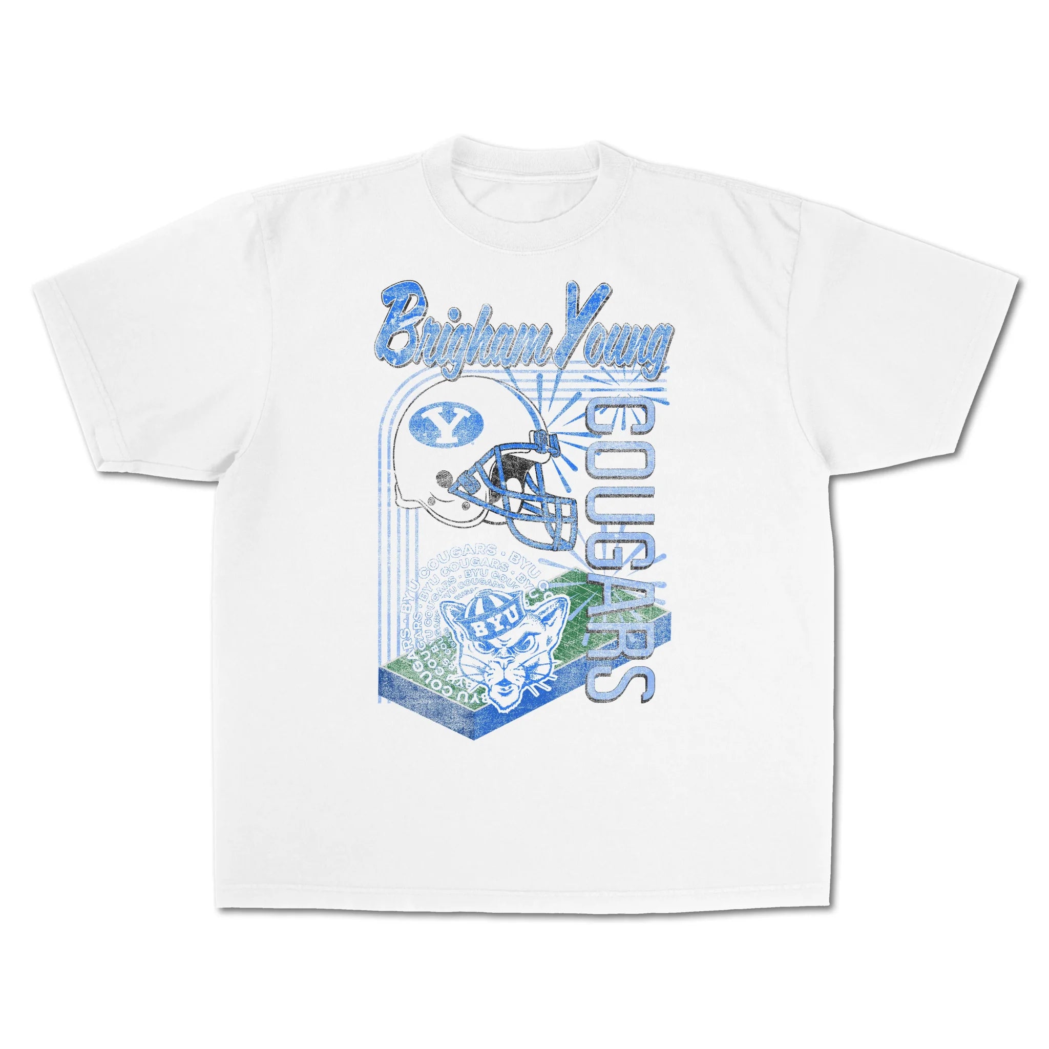 Brigham Young Cougars Vintage Inspired Field Tee - FanStreet