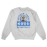 Cougs Basketball Vintage Inspired Crewneck - White