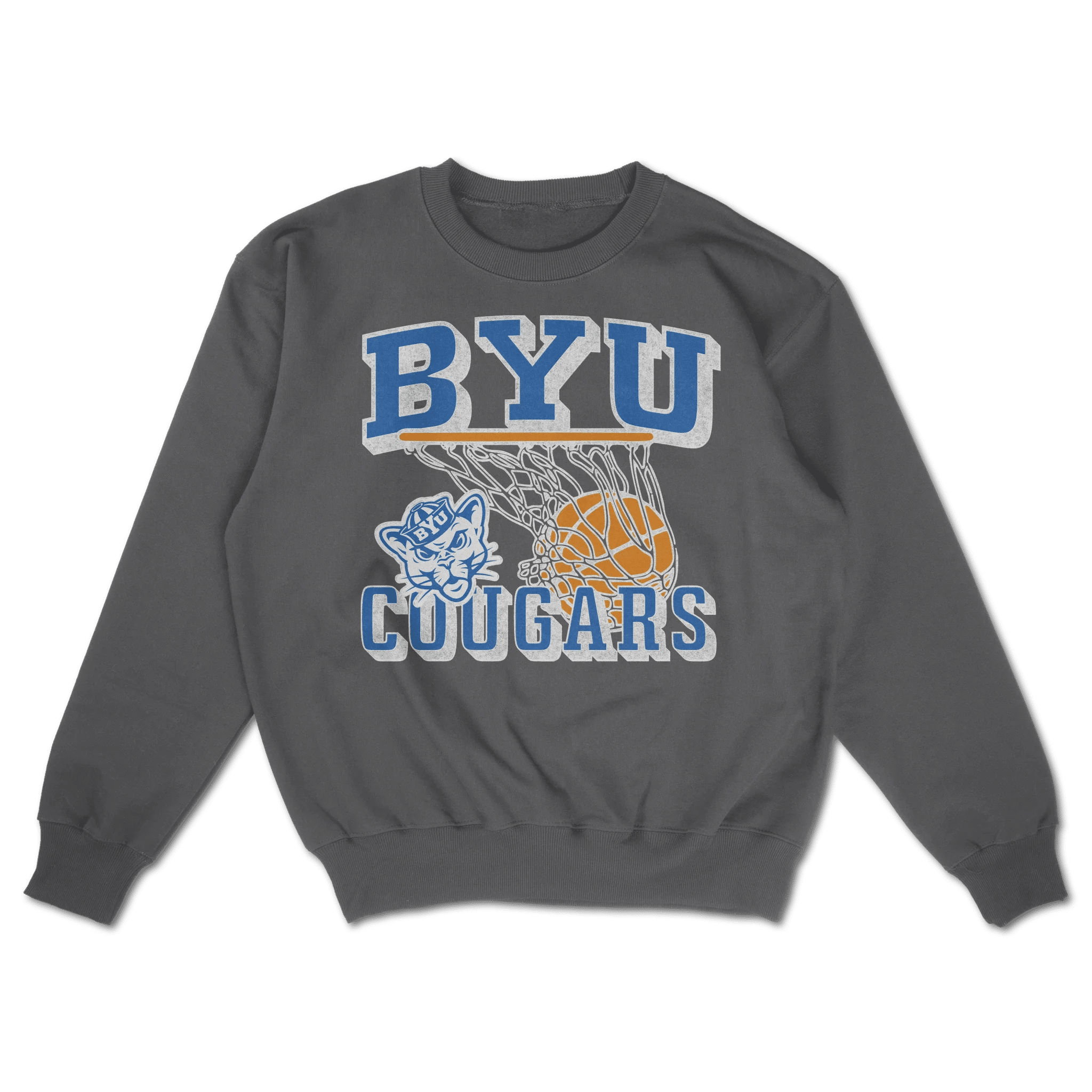 BYU Retro Hoop Crewneck - FanStreet