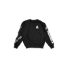 Utah State Cuffed and Logo'd Crewneck - Black