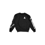 Utah State Cuffed and Logo'd Crewneck - Black