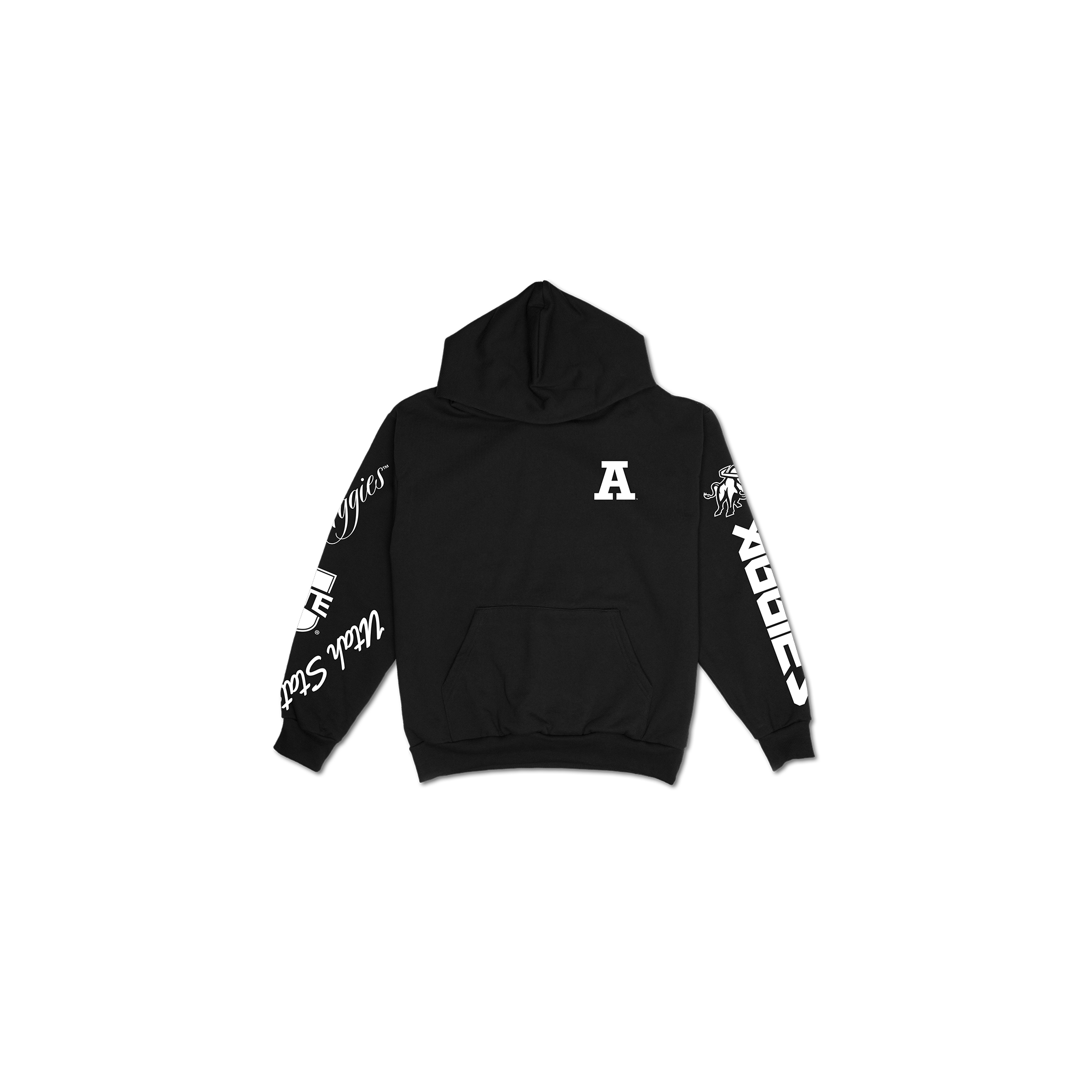 Utah State Cuffed and Logo'd Hoodie