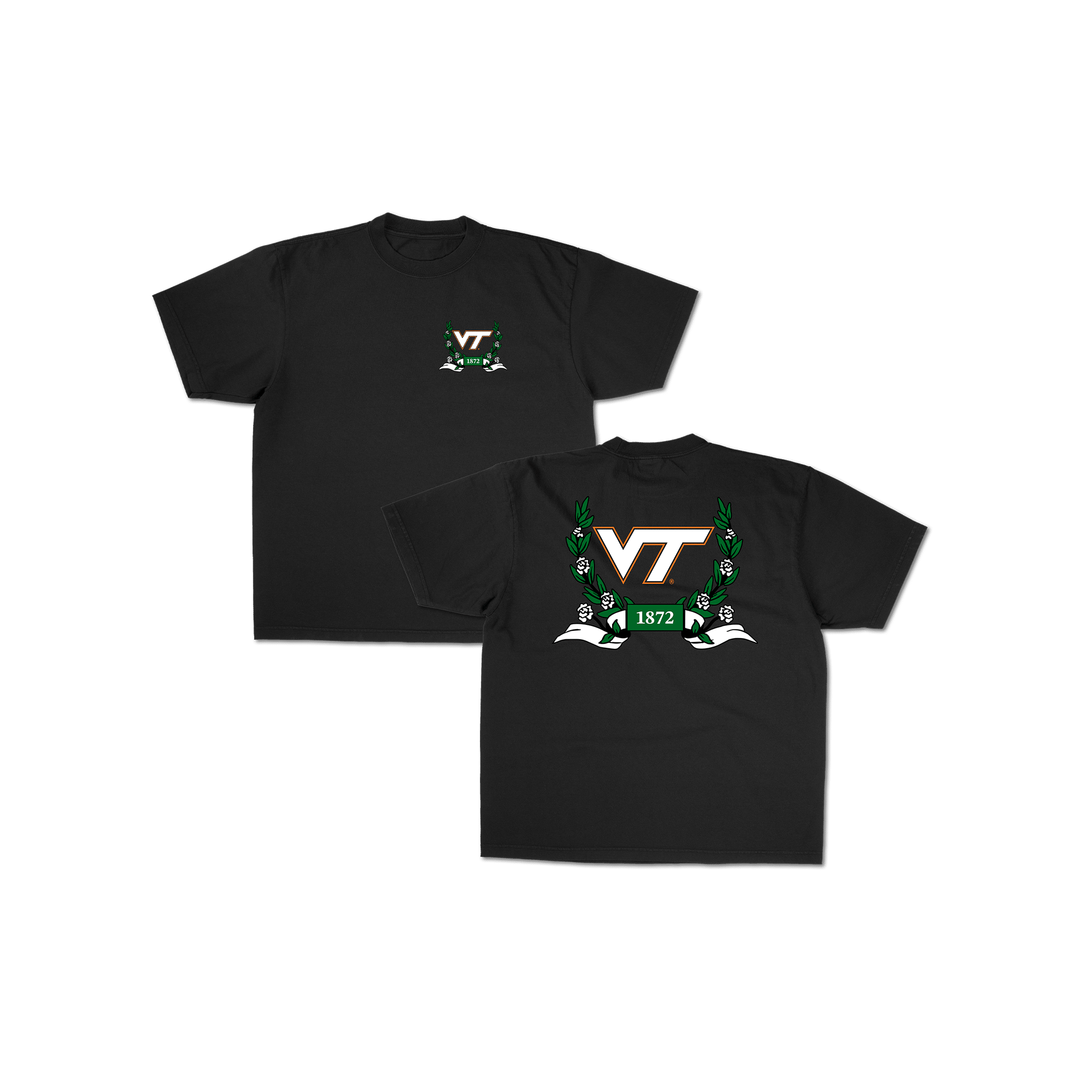 Virginia Tech Laurel Tee - Black