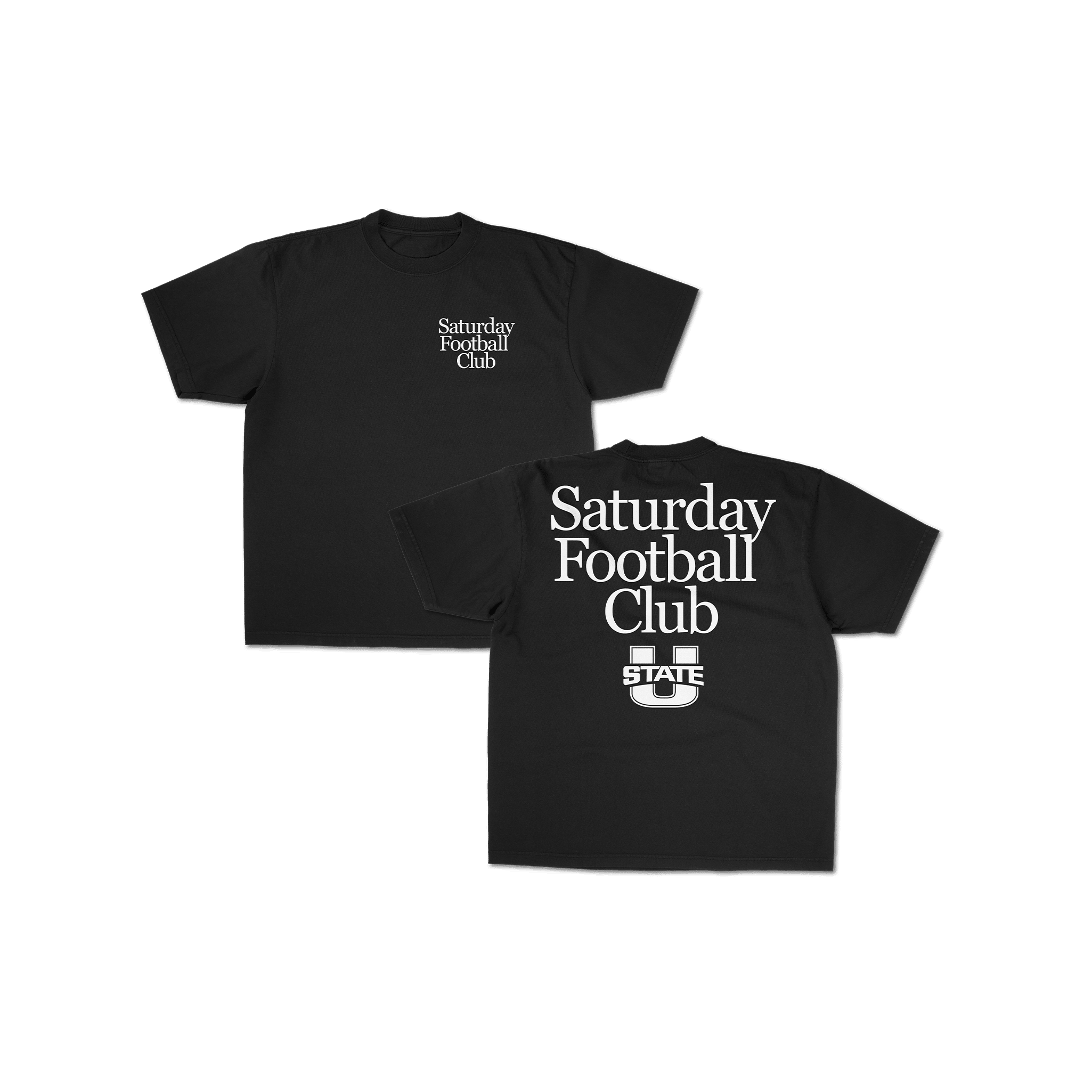 Utah State Saturday Football Club Graphic Tee - Black