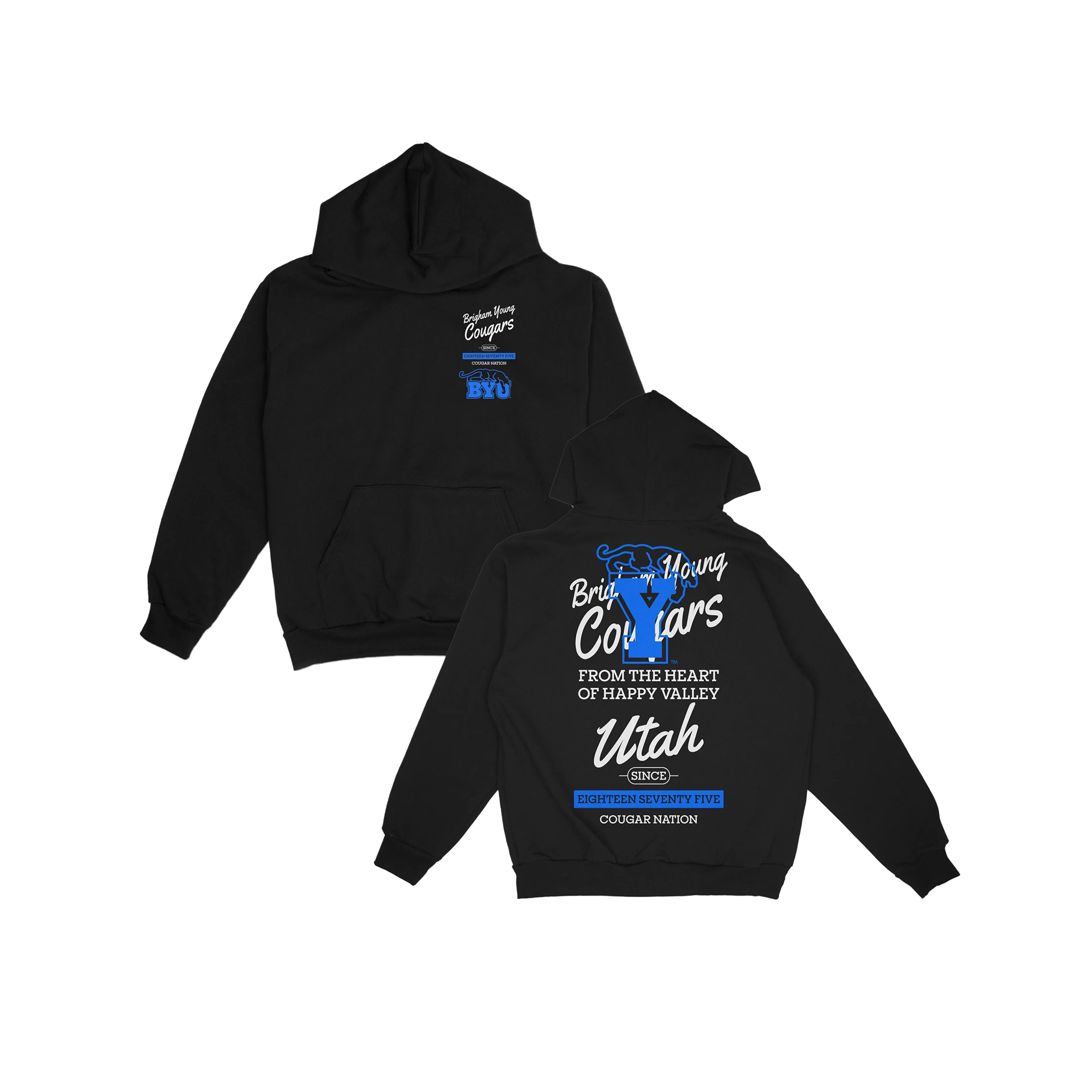 BYU Hometown Pullover Hoodie - Black