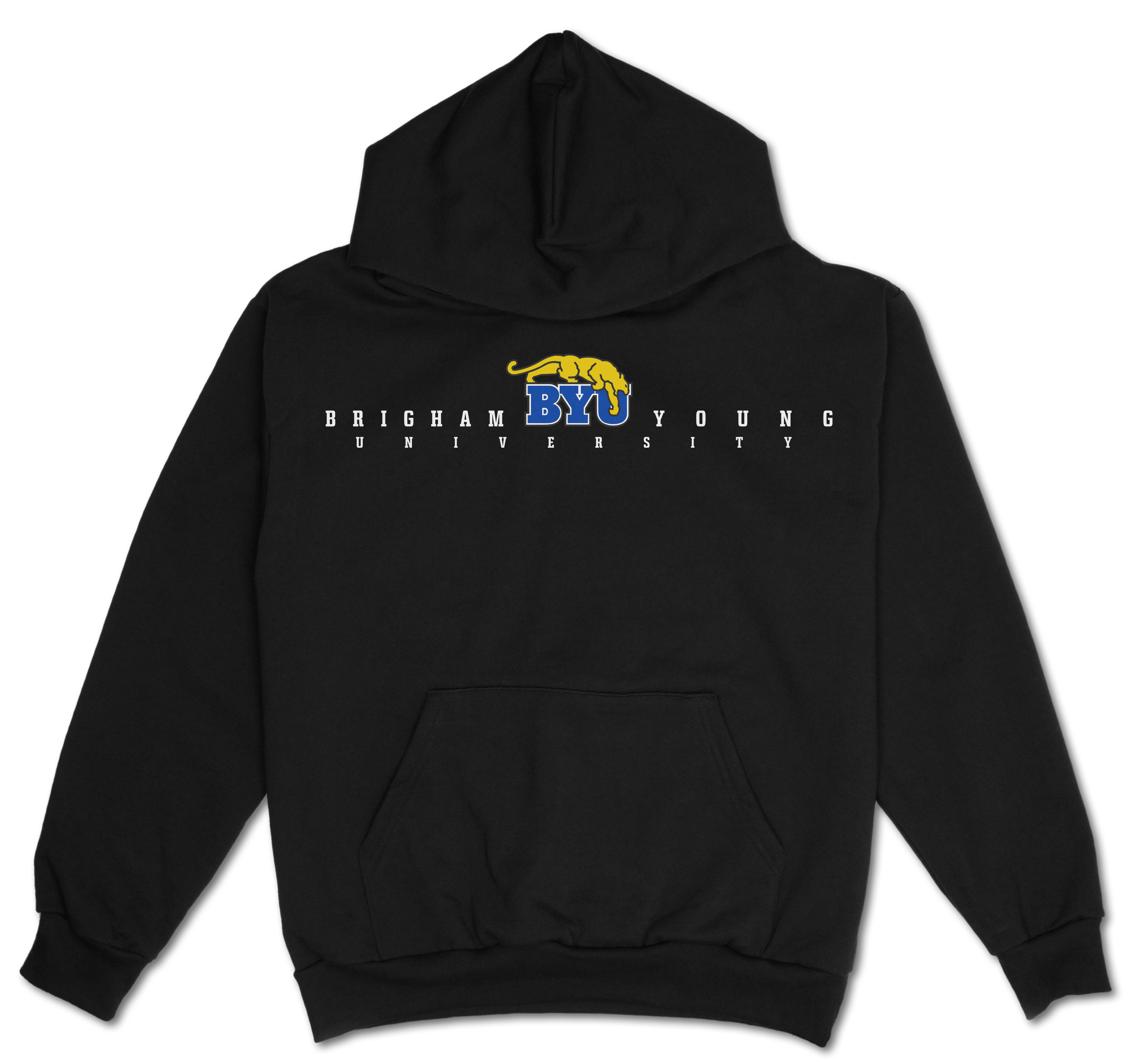 BYU Spellout Graphic Hoodie - Black