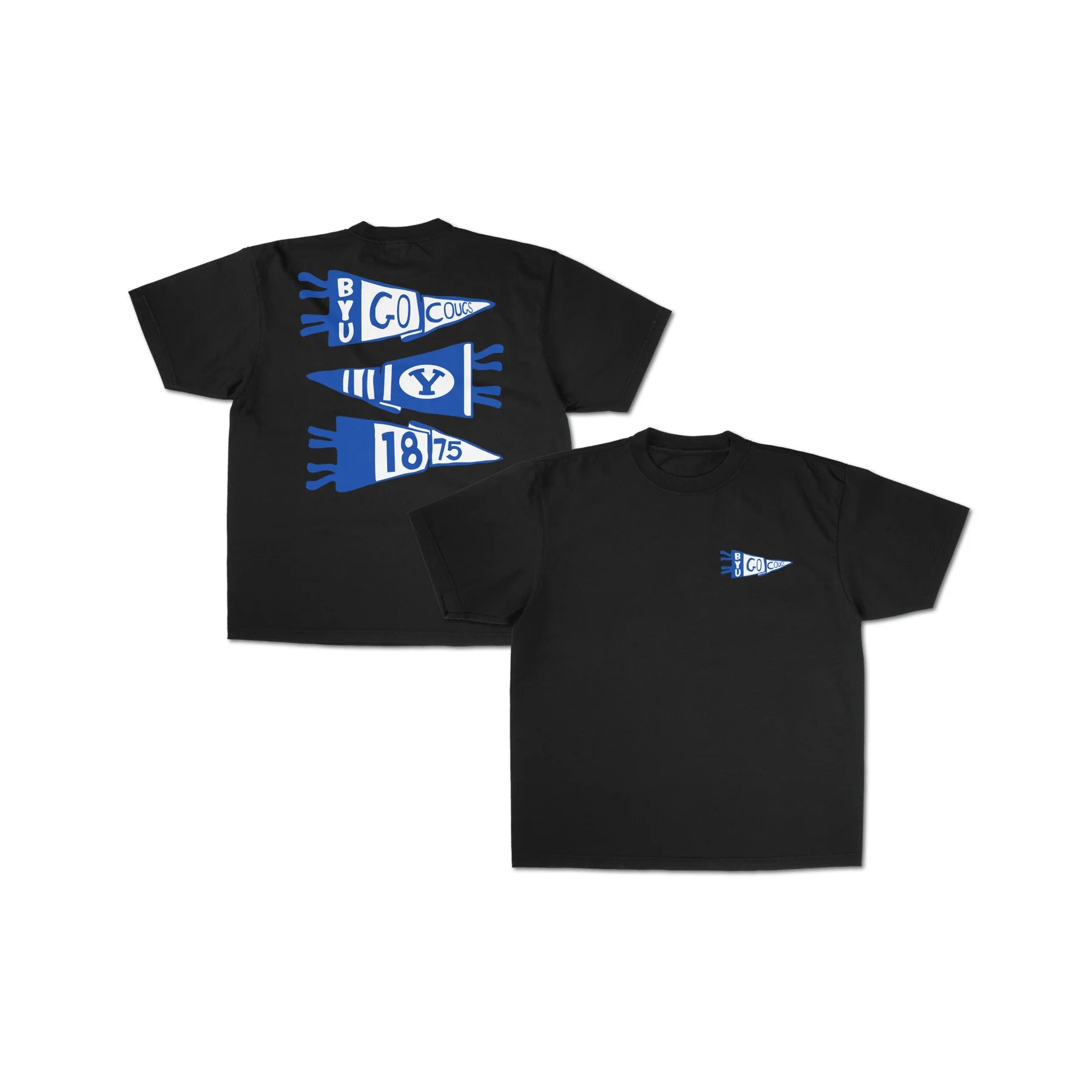 BYU Stacked Pennant Graphic Tee - FanStreet