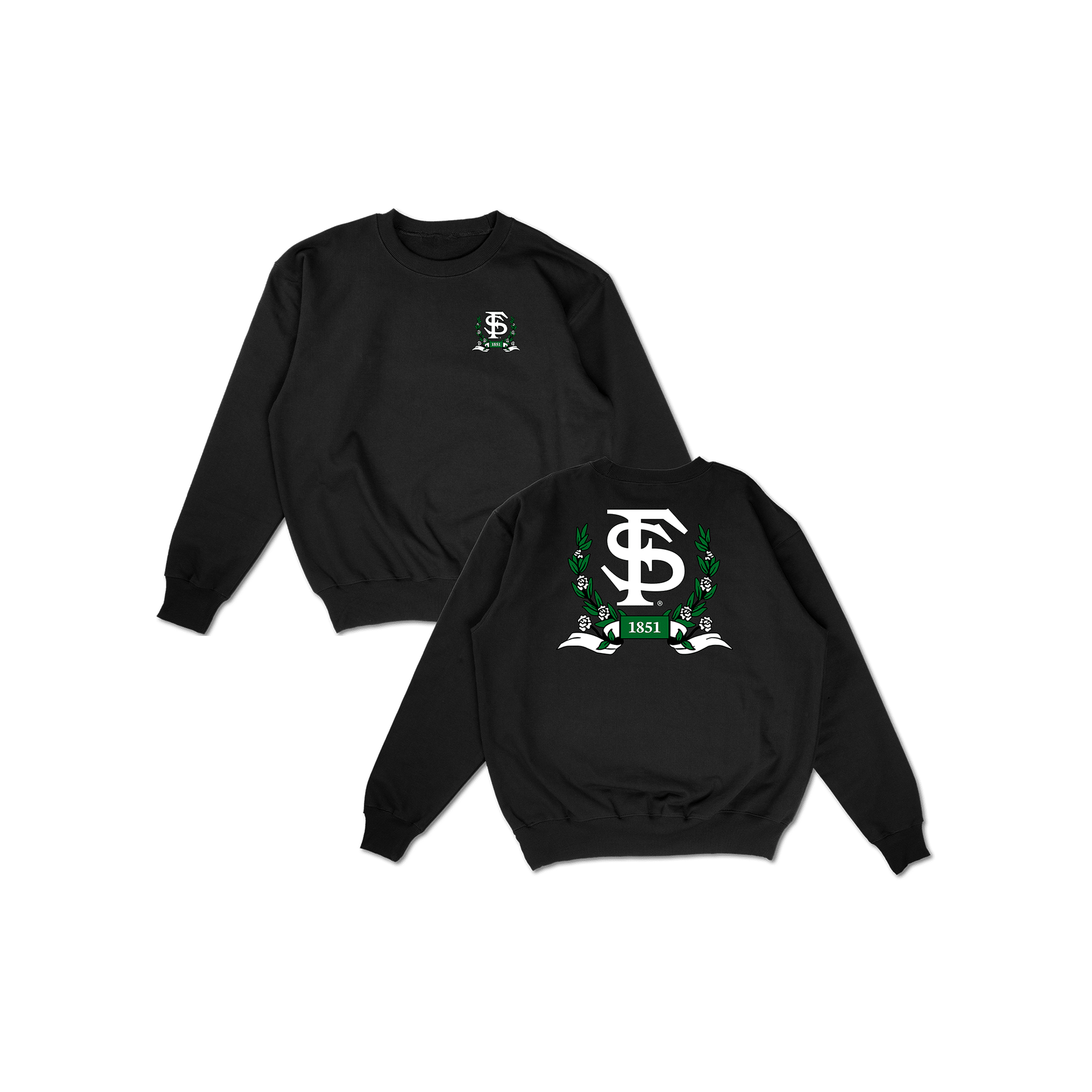 FSU Laurel Pullover Crewneck - Black
