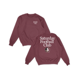 FSU Saturday Football Club Crewneck - Garnet