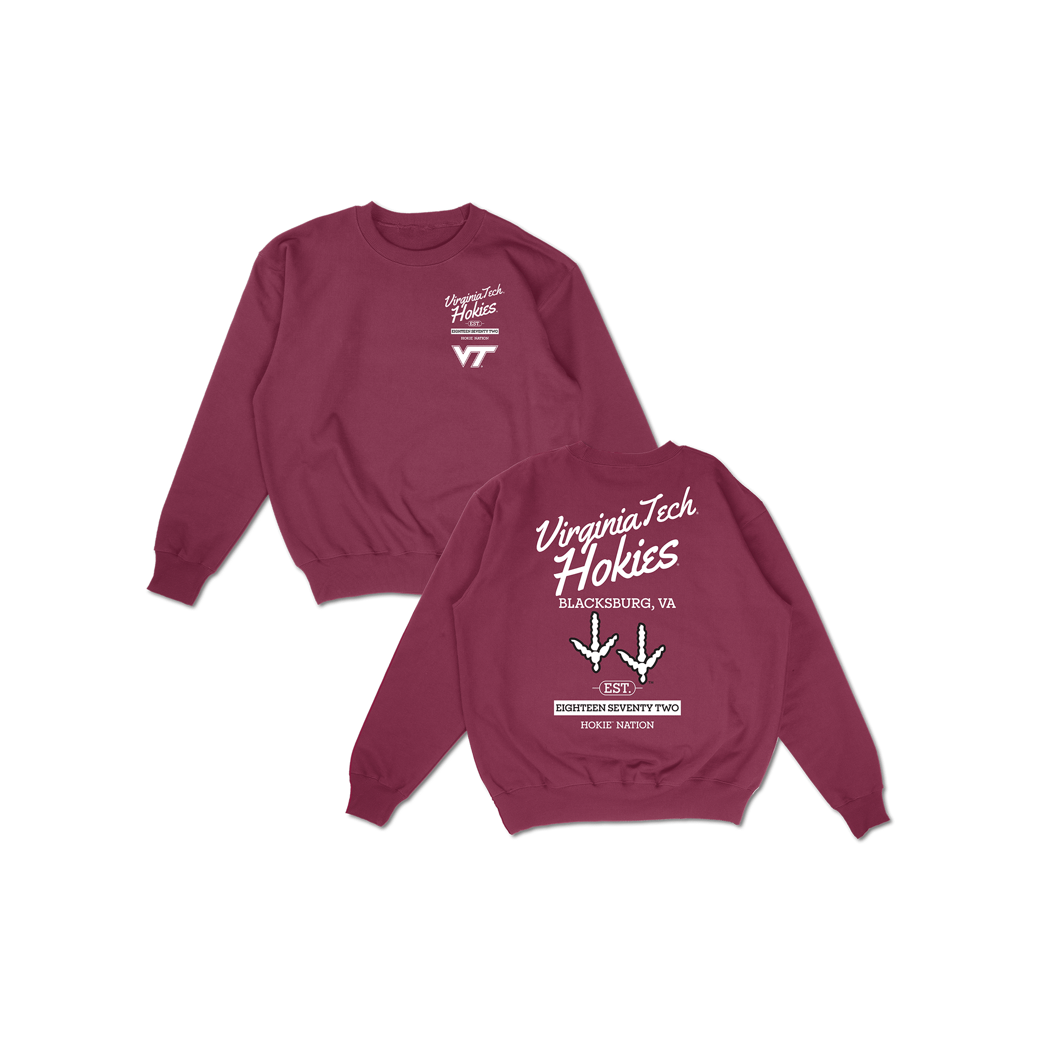 VT Hometown Crewneck - Maroon
