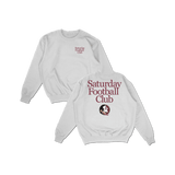 FSU Saturday Football Club Crewneck - White