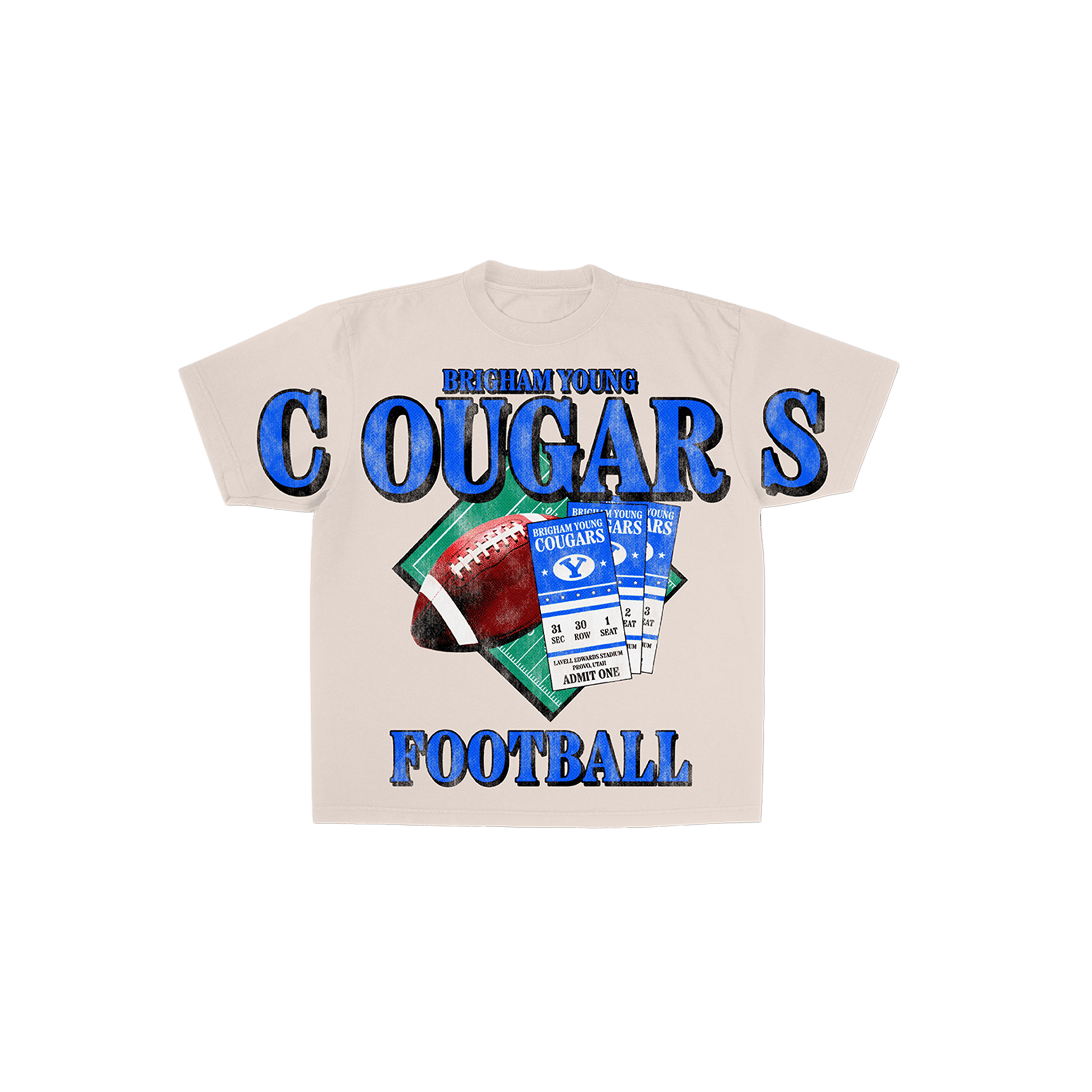 BYU Retro Football Tee - FanStreet