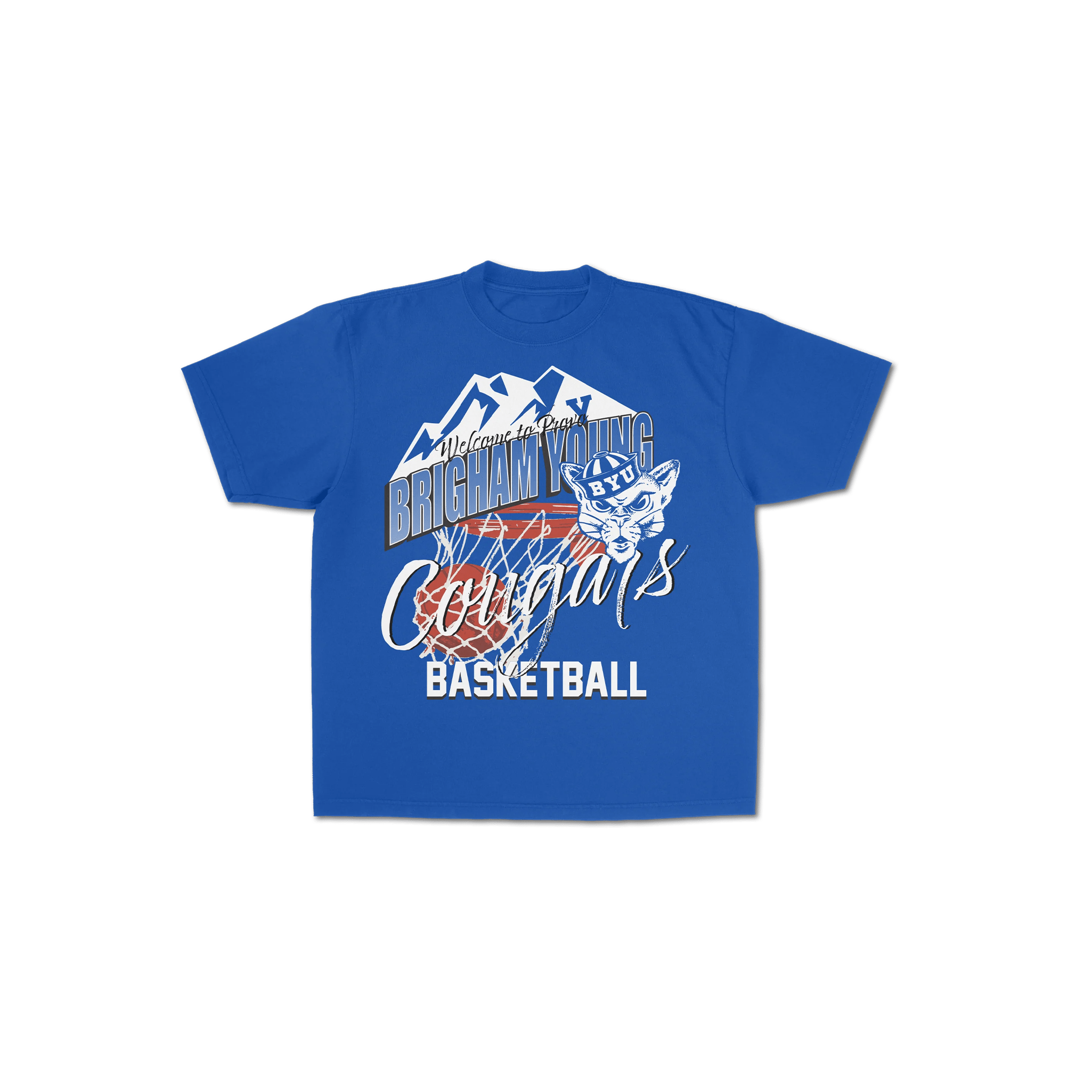 BYU Retro Basketball Graphic Tee - FanStreet