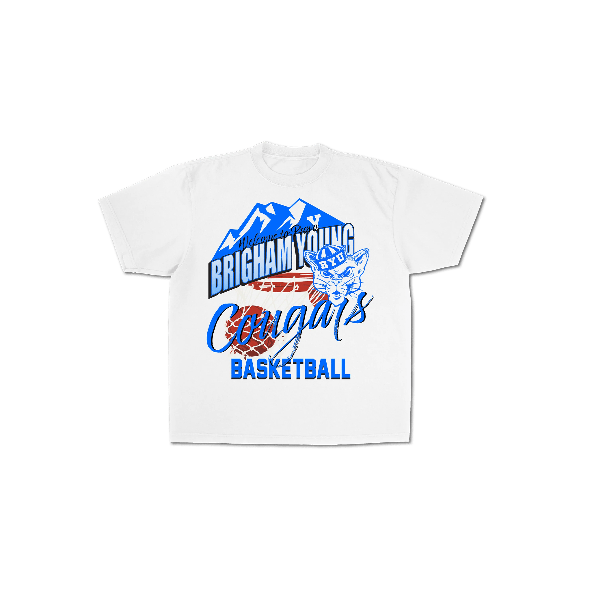 BYU Retro Basketball Graphic Tee - FanStreet